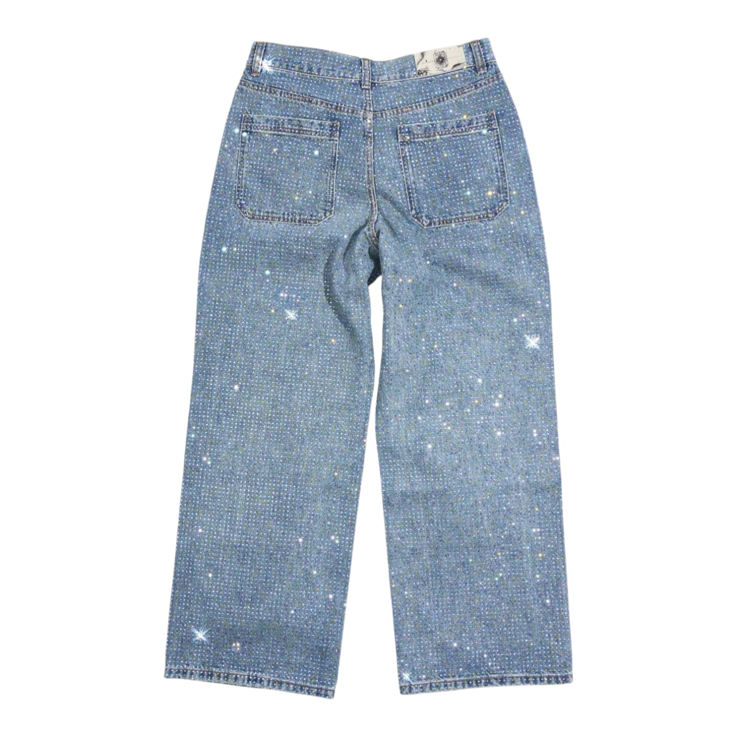 Birth Of Royal Child Graffiti Diamond Denim Jeans