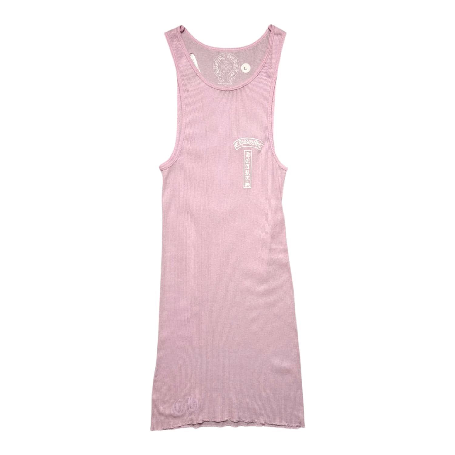 Chrome Hearts T-Bar Cross Tank Top Pink