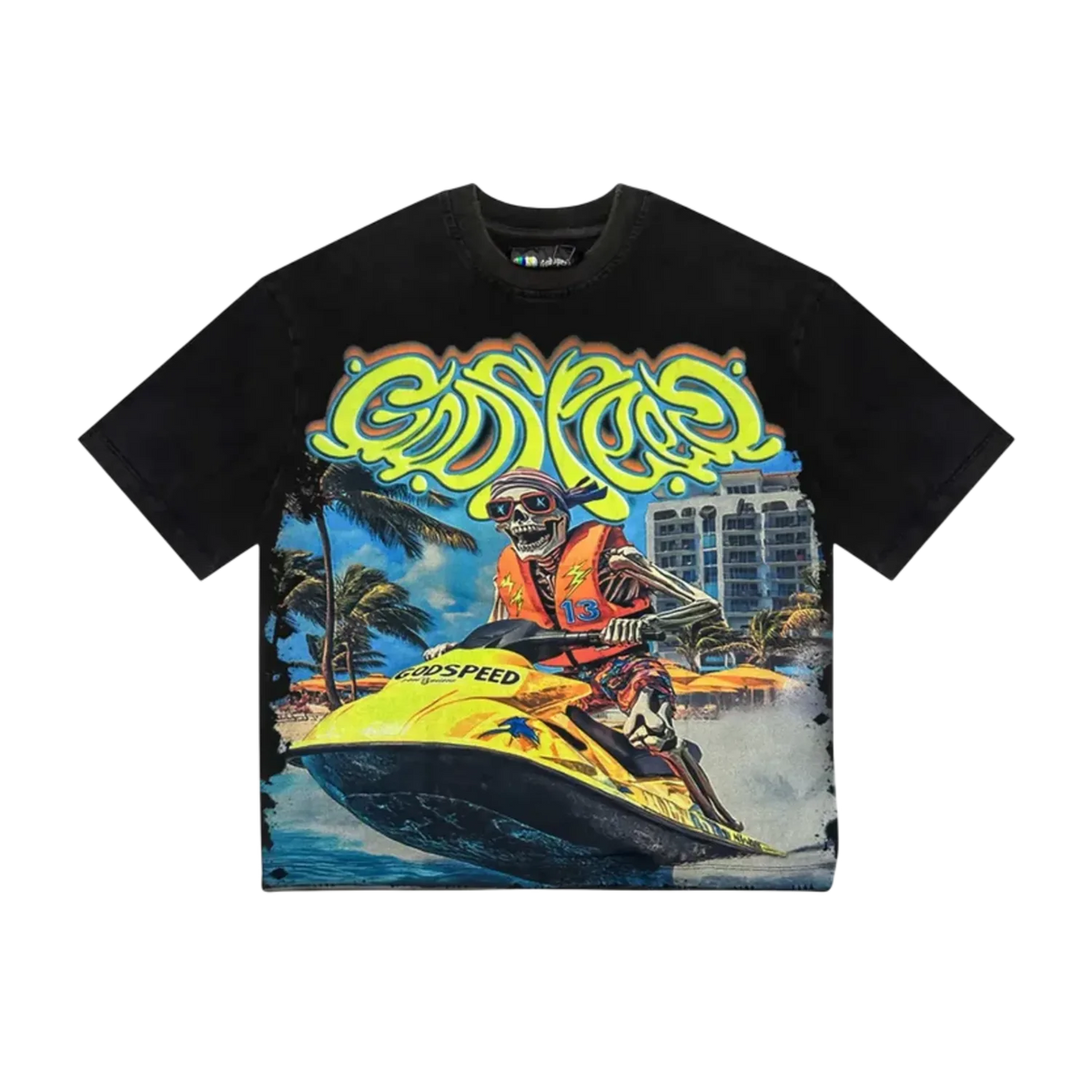 Godspeed Wave Runner T-Shirt Black