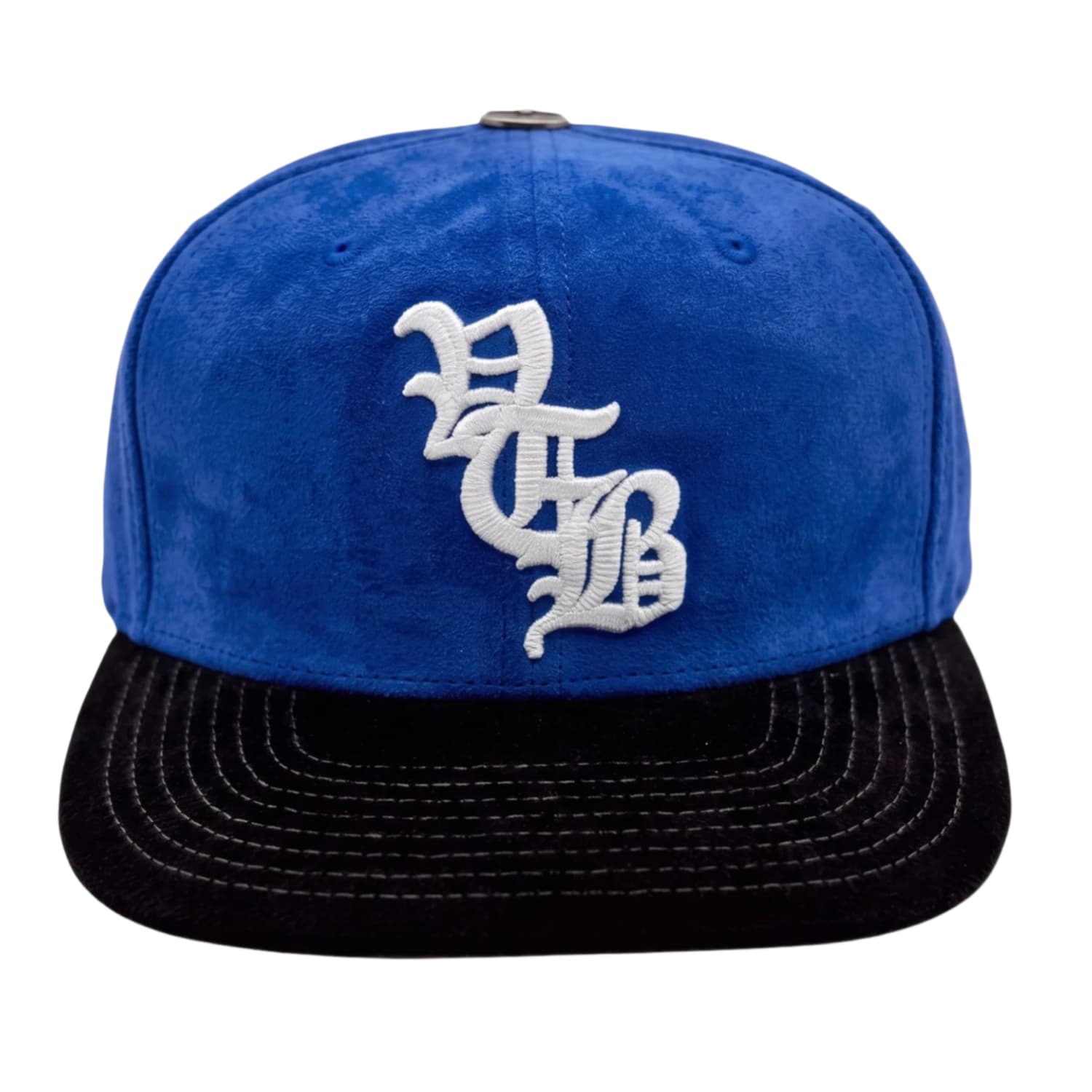 Vertabrae Suede Snapback Hat Blue