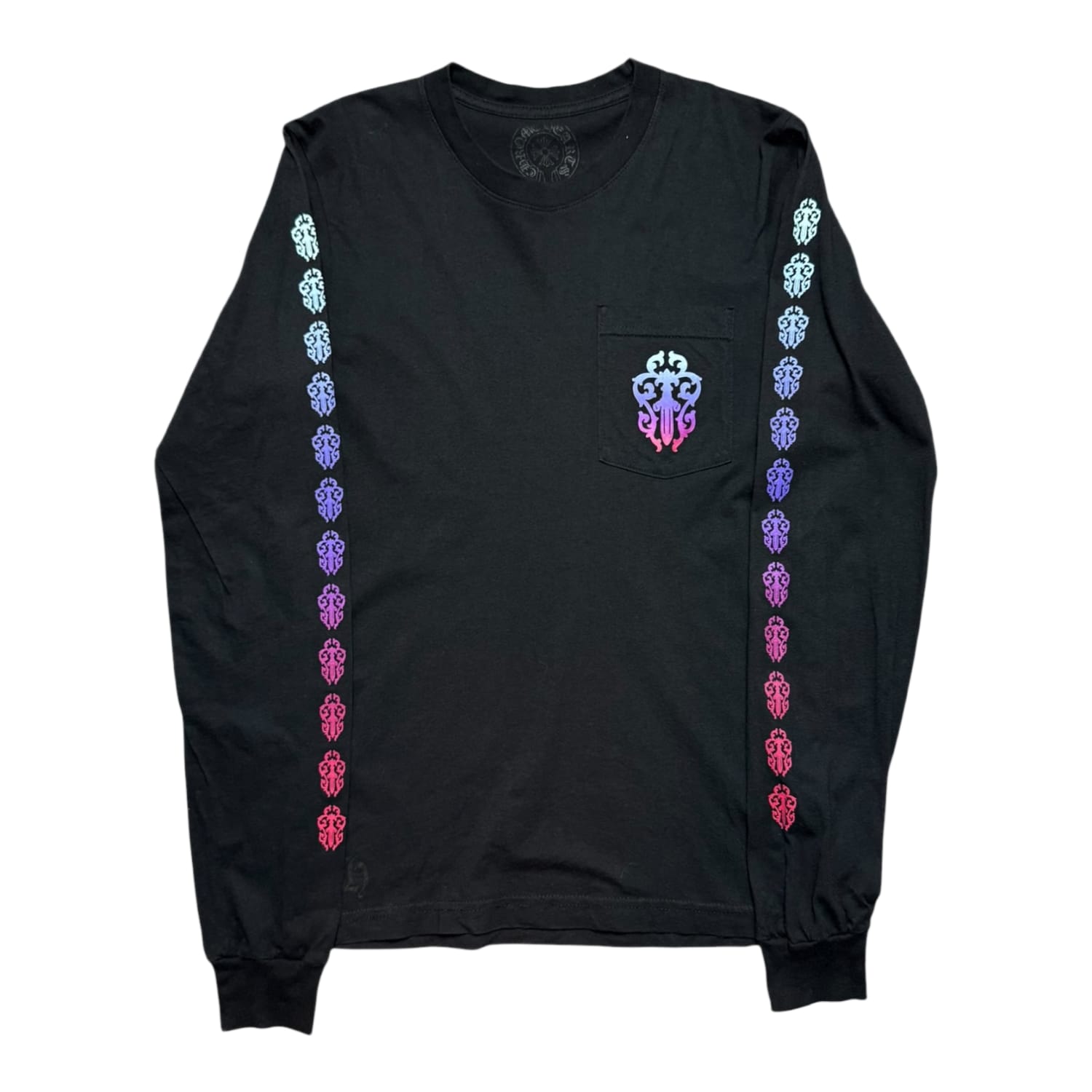 Chrome Hearts Gradient Dagger Pocket Long-Sleeve Black