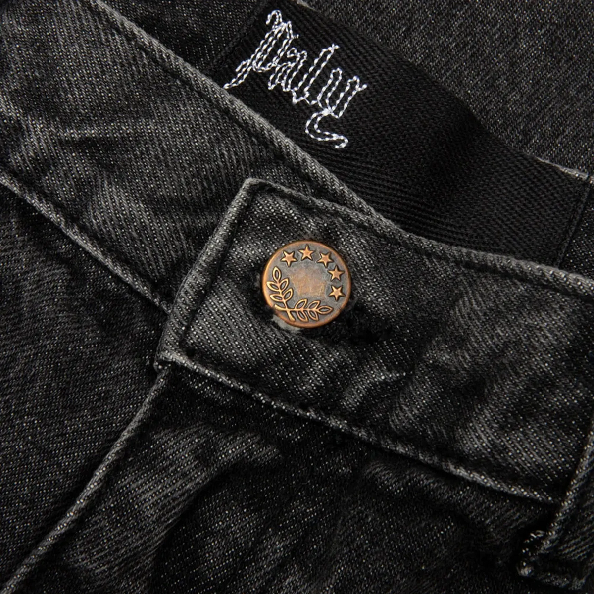 Paly Hollywood Busted Double Knee Jean 'Black'
