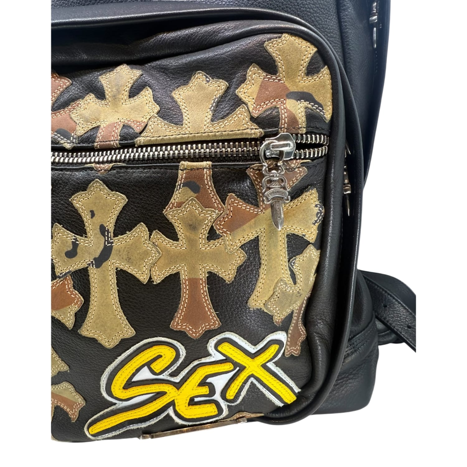 Chrome Hearts Matty Boy Sex Records Leather Backpack