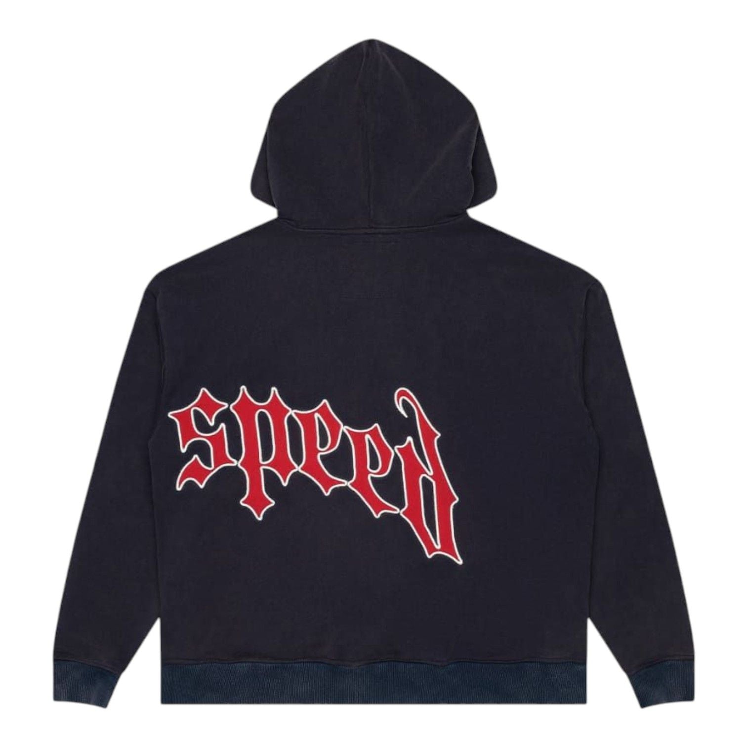 Godspeed OG Logo V2 Zip Up Hoodie Navy Red
