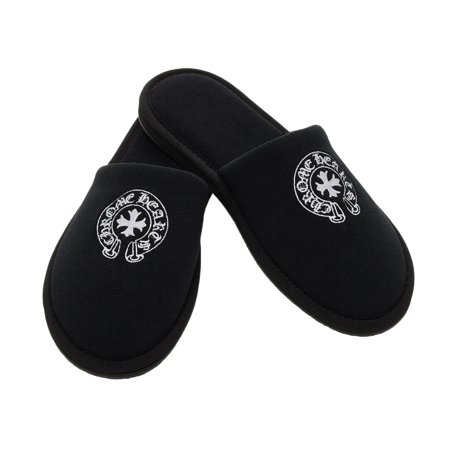 Chrome Hearts Hotel Slippers Black