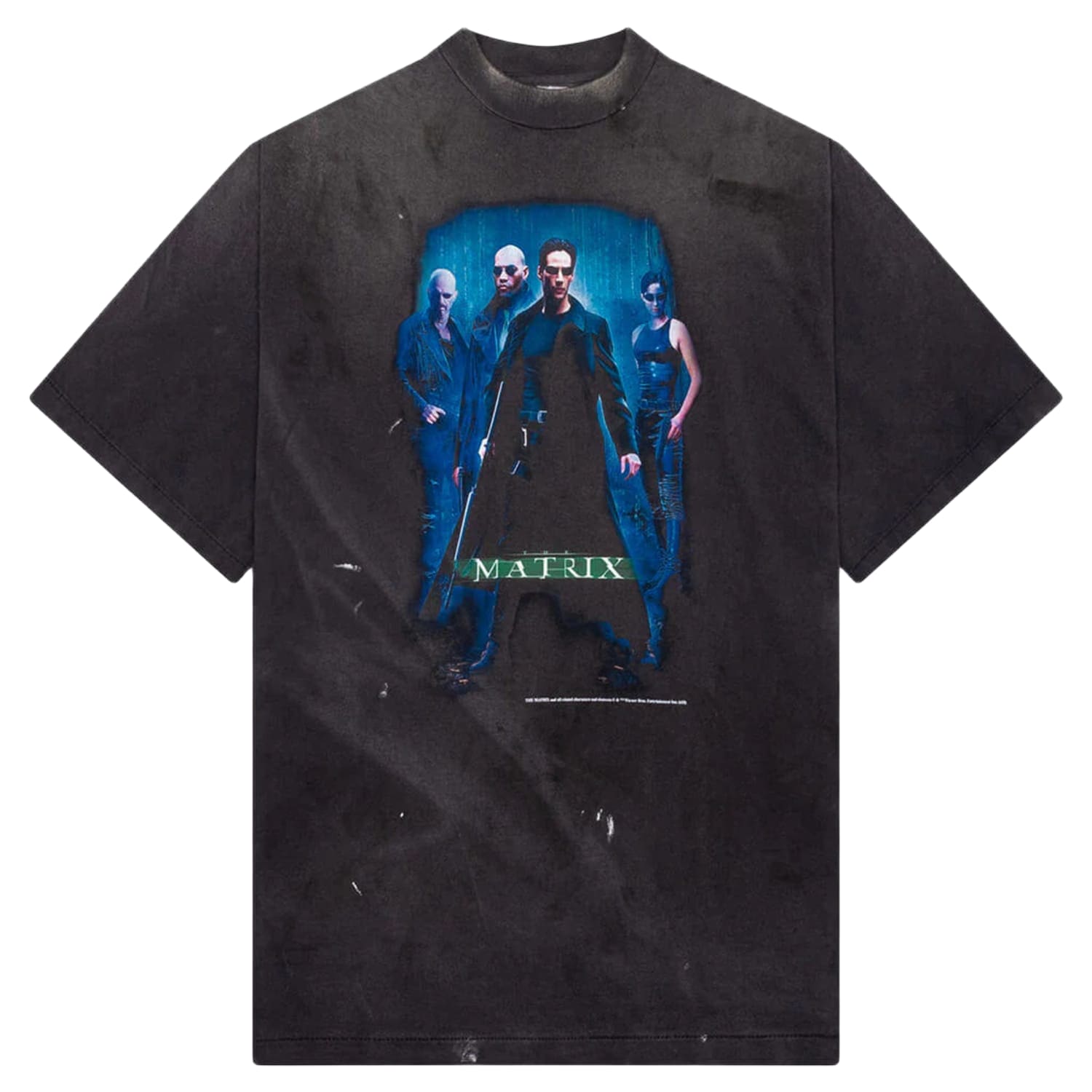 Saint Michael Saint M6 x The Matrix Green Logo T-Shirt Black
