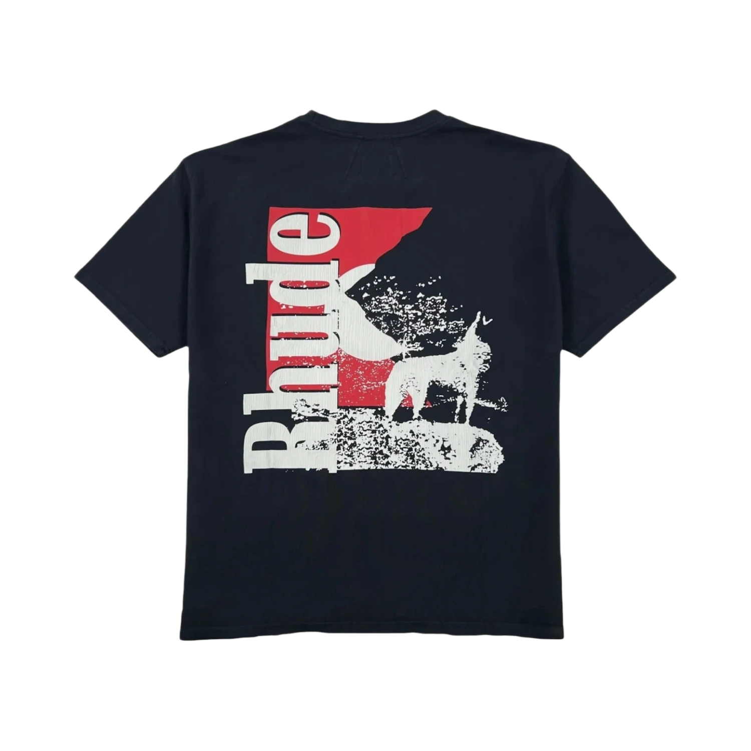 Rhude Moonlight Wolf Pocket Tee Black/White/Red