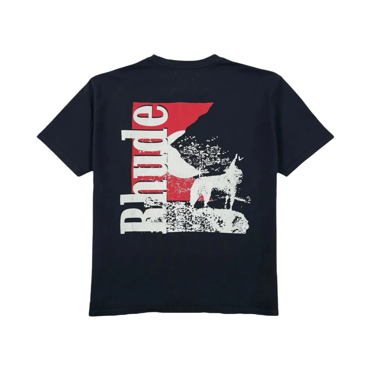 Rhude Moonlight Wolf Pocket Tee Black/White/Red