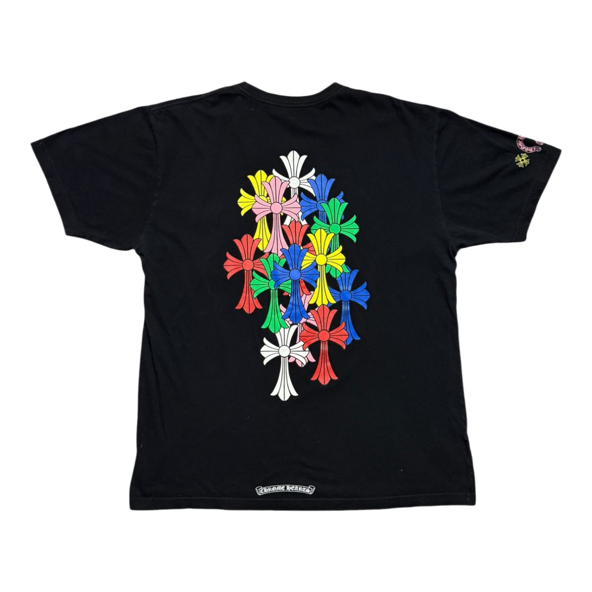 Chrome Hearts Multi Color Cross Cemetery T-shirt Black