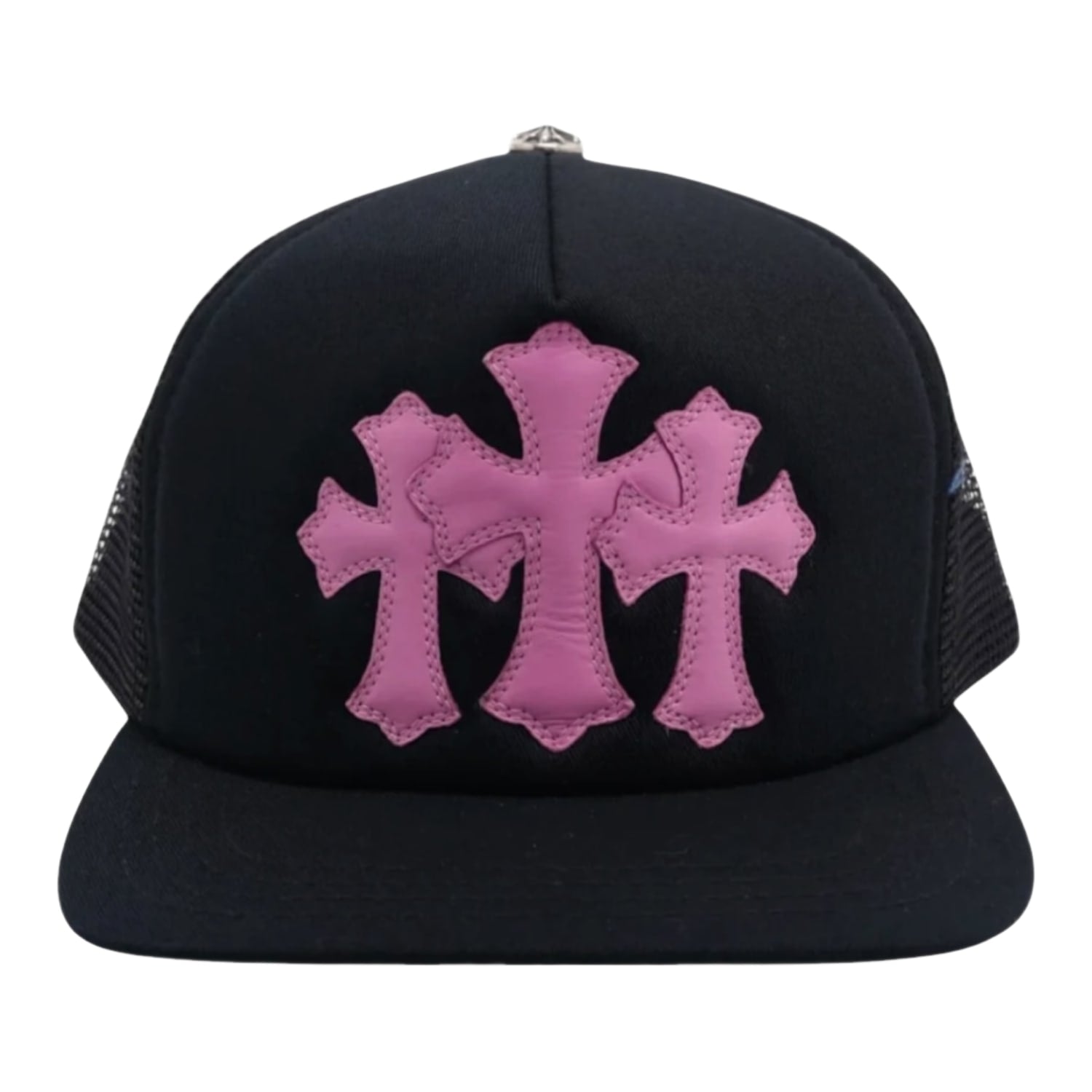 Chrome Hearts Cemetery Trucker Hat Black/Pink