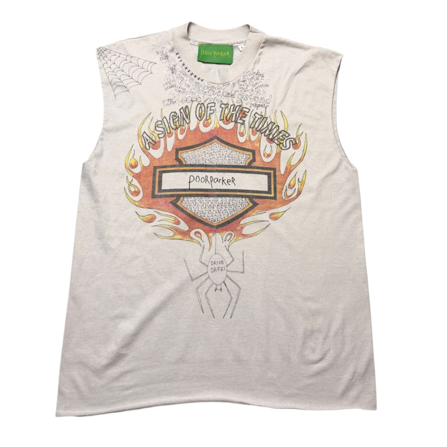 Poor Parker Vintage Harley Davidson One Of One Cut-Off T-Shirt