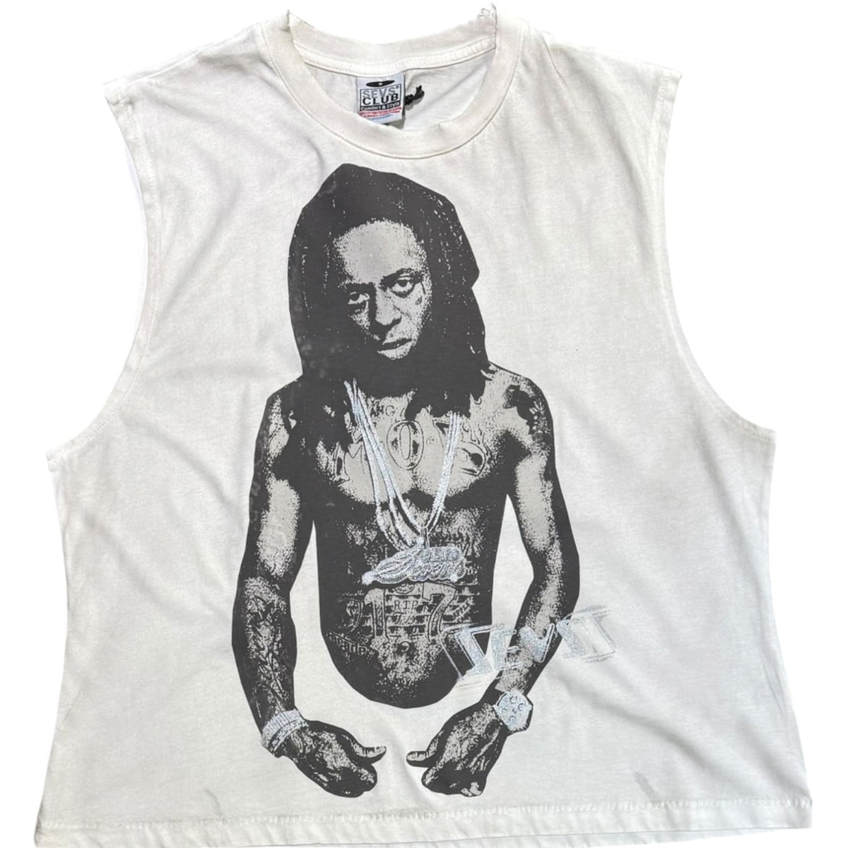 Triple Sevens Weezy Sleeveless T-Shirt White
