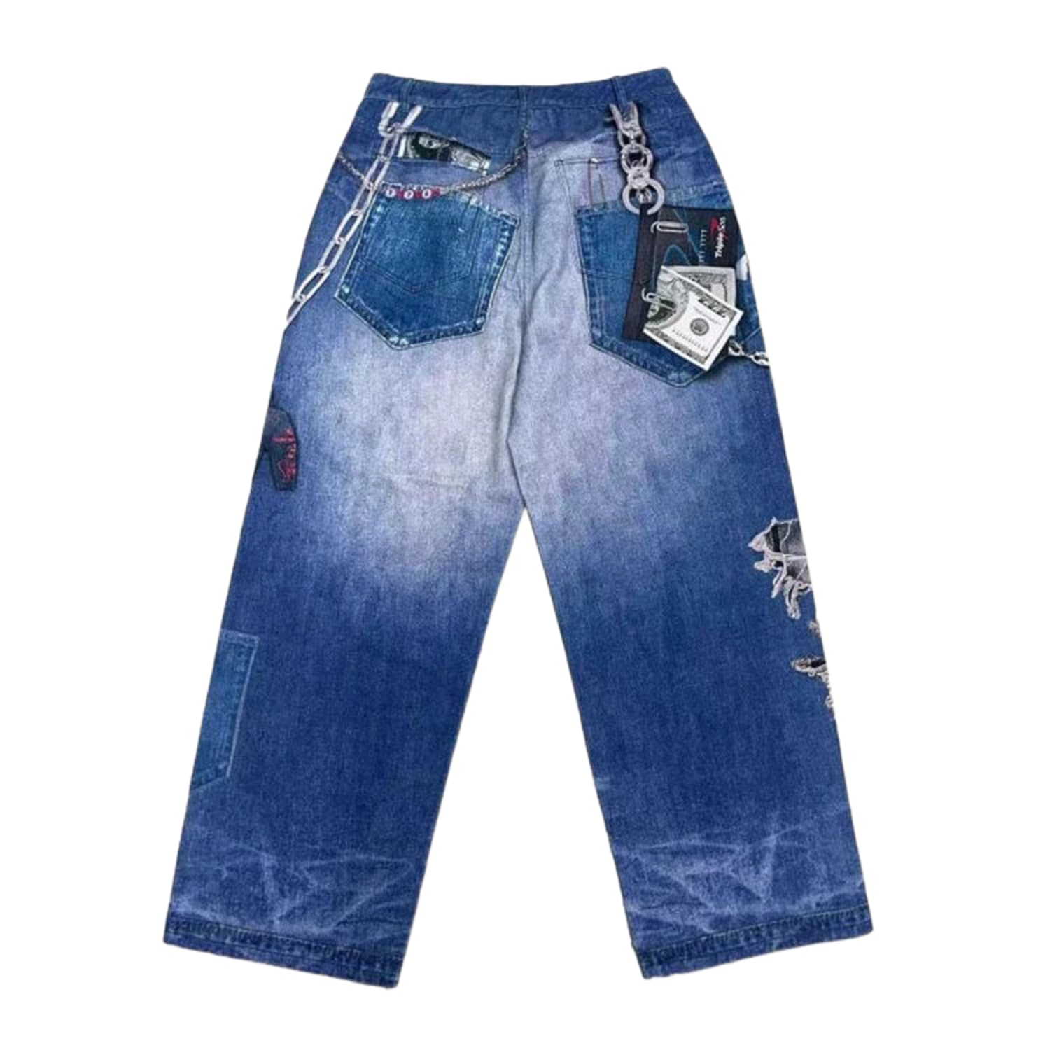 Triple Sevens 2D Jeans Blue