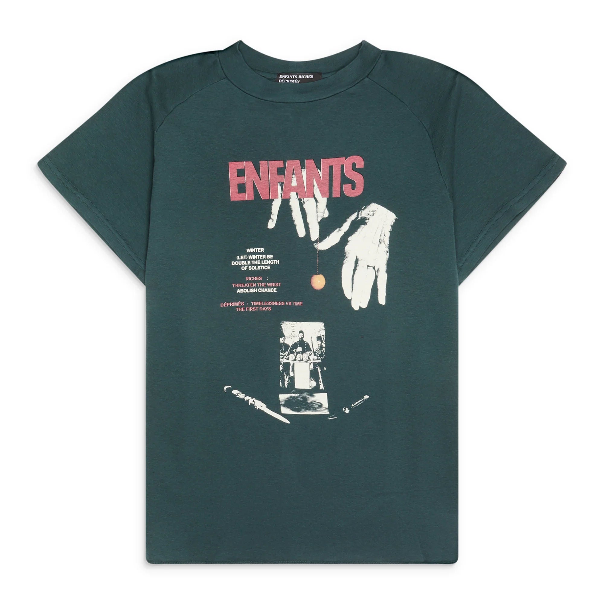 Enfants Riches Déprimés Double the Length of Solstice Raglan T-Shirt Green
