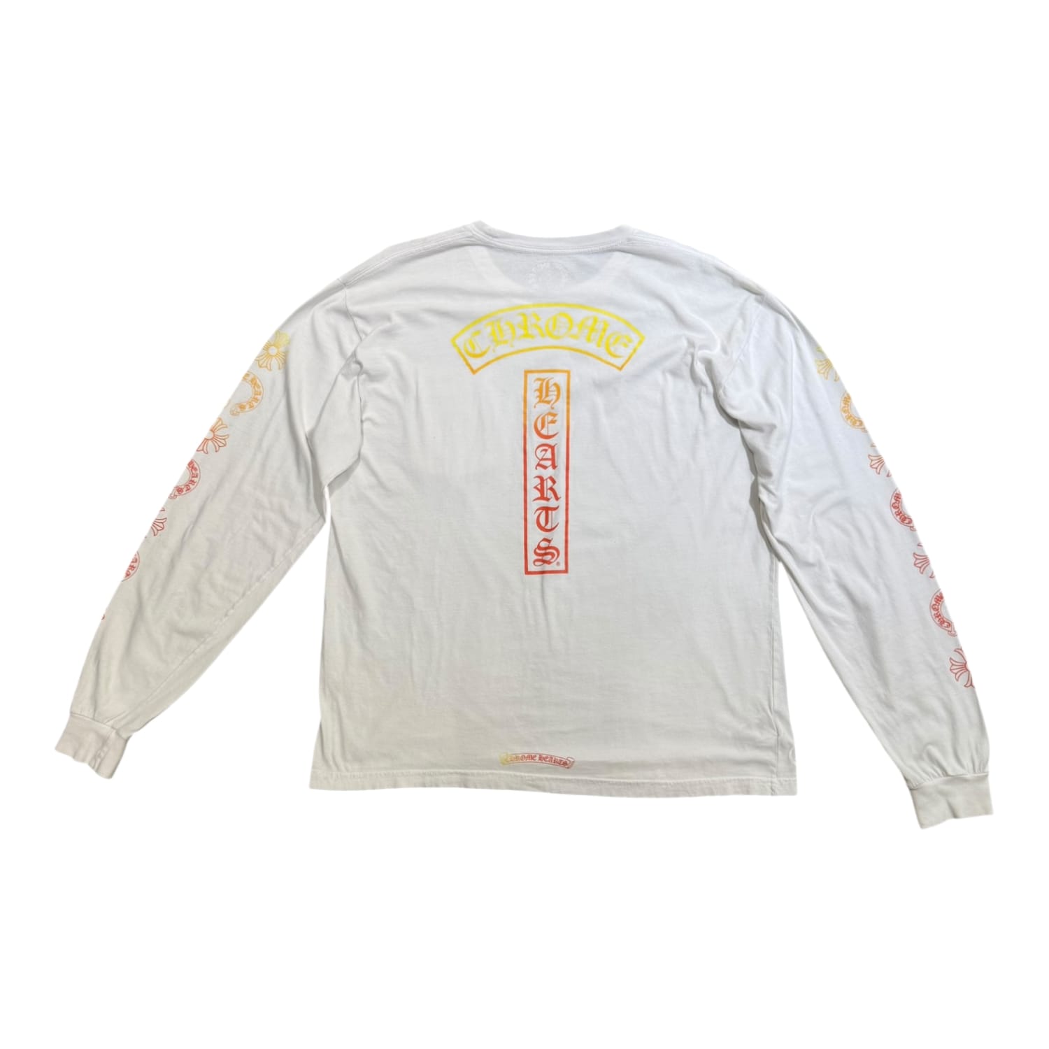 Chrome Hearts Gradient T-Bar Motif Pocket Long-Sleeve 'White'