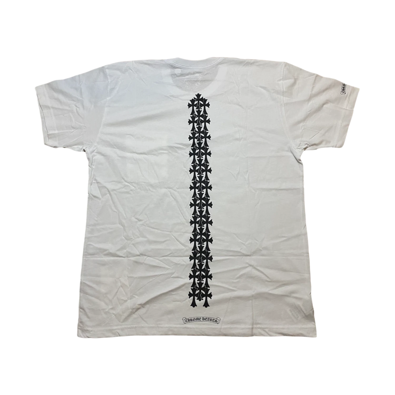 Chrome Hearts Cemetery Cross Tire Tracks T-shirt White