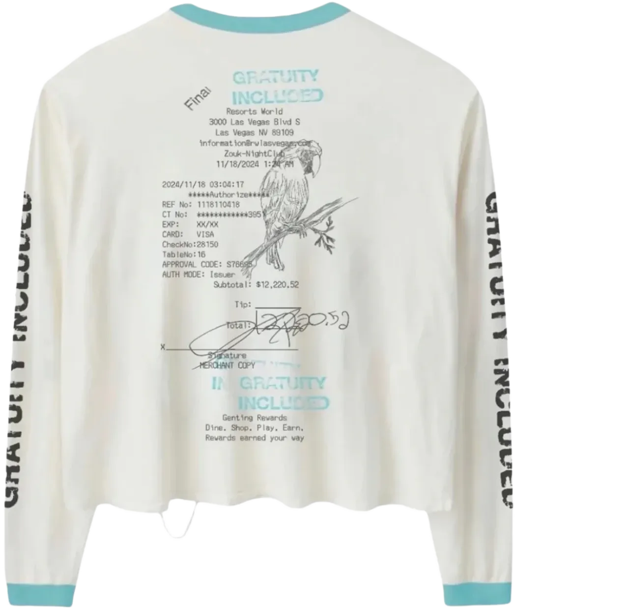 Happy Memories Don't Die Wringer Gratuity Added Long Sleeve