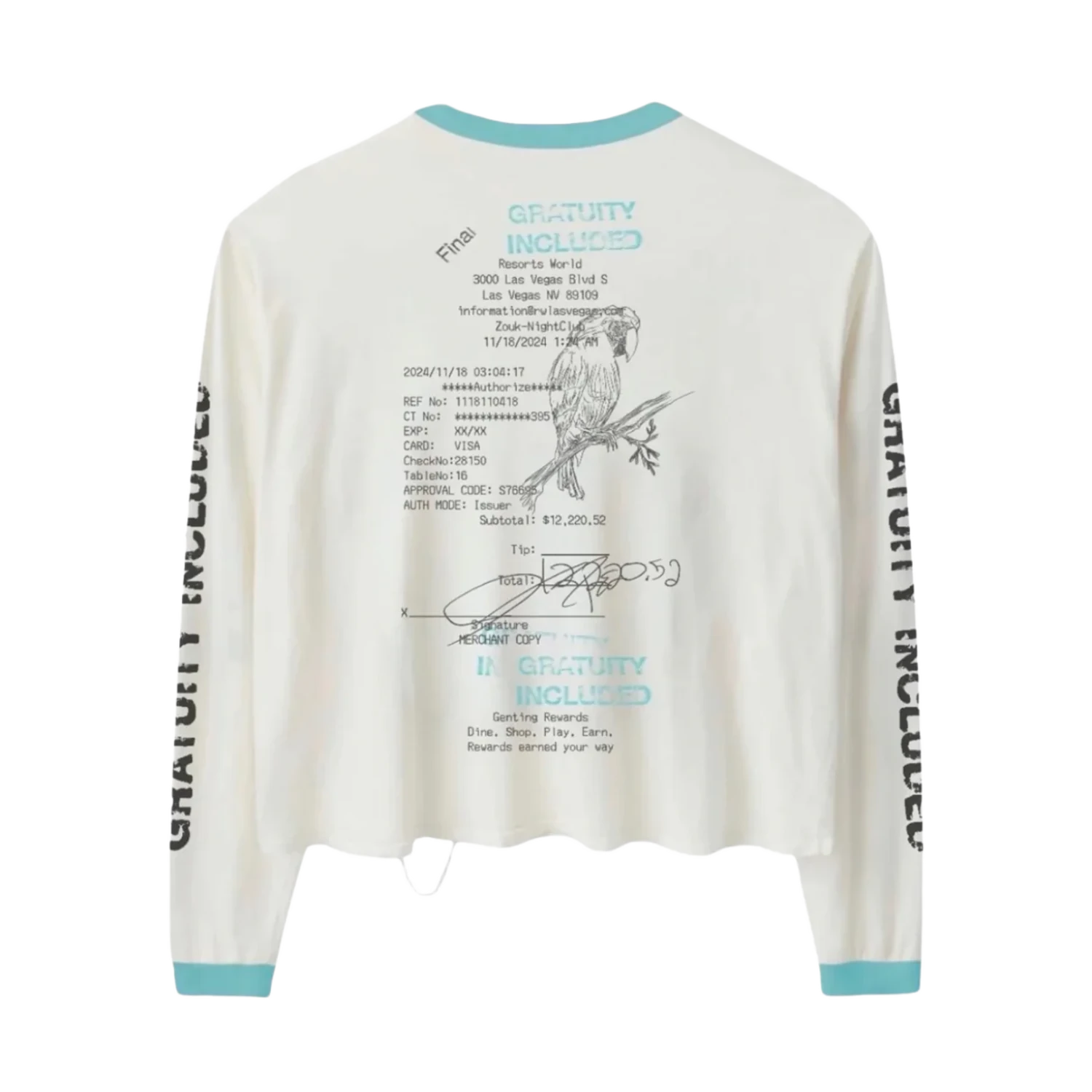 Happy Memories Don't Die Wringer Gratuity Added Long Sleeve