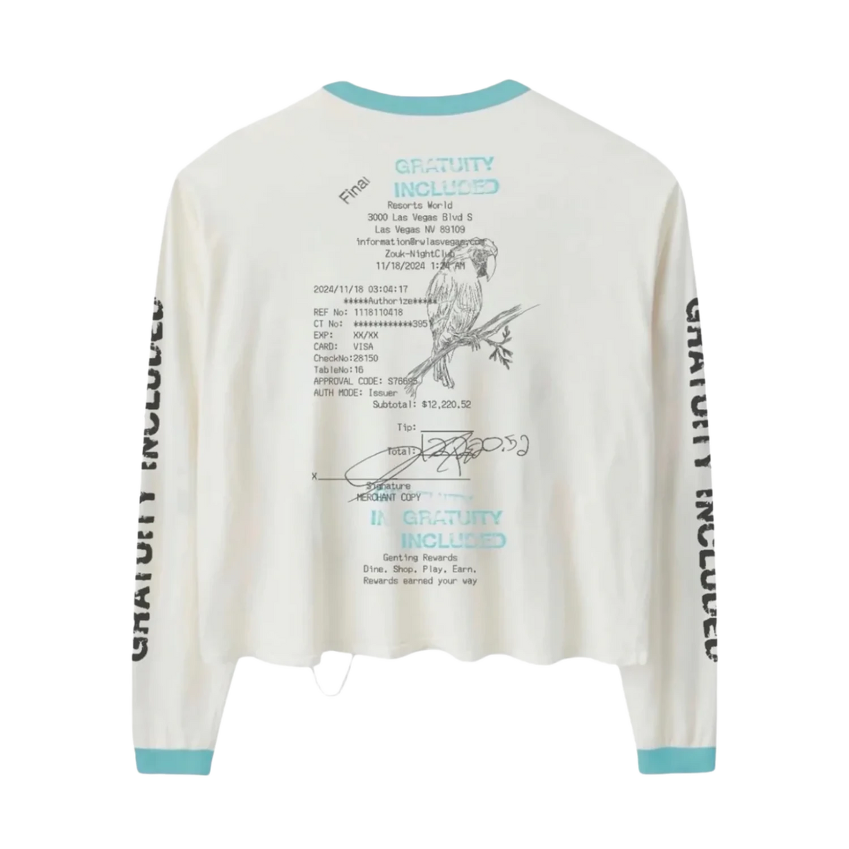 Happy Memories Don't Die Wringer Gratuity Added Long Sleeve