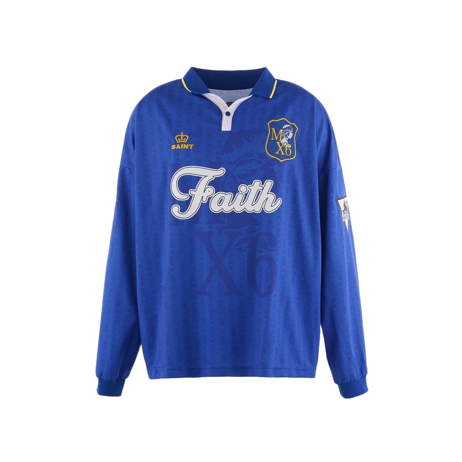 Saint Michael Faith L/S Soccer Shirt Blue