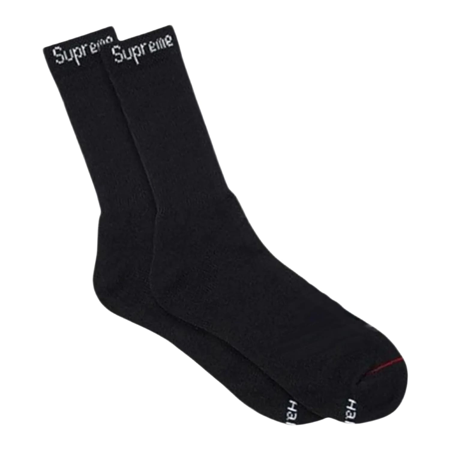 Supreme Hanes Crew Socks Black