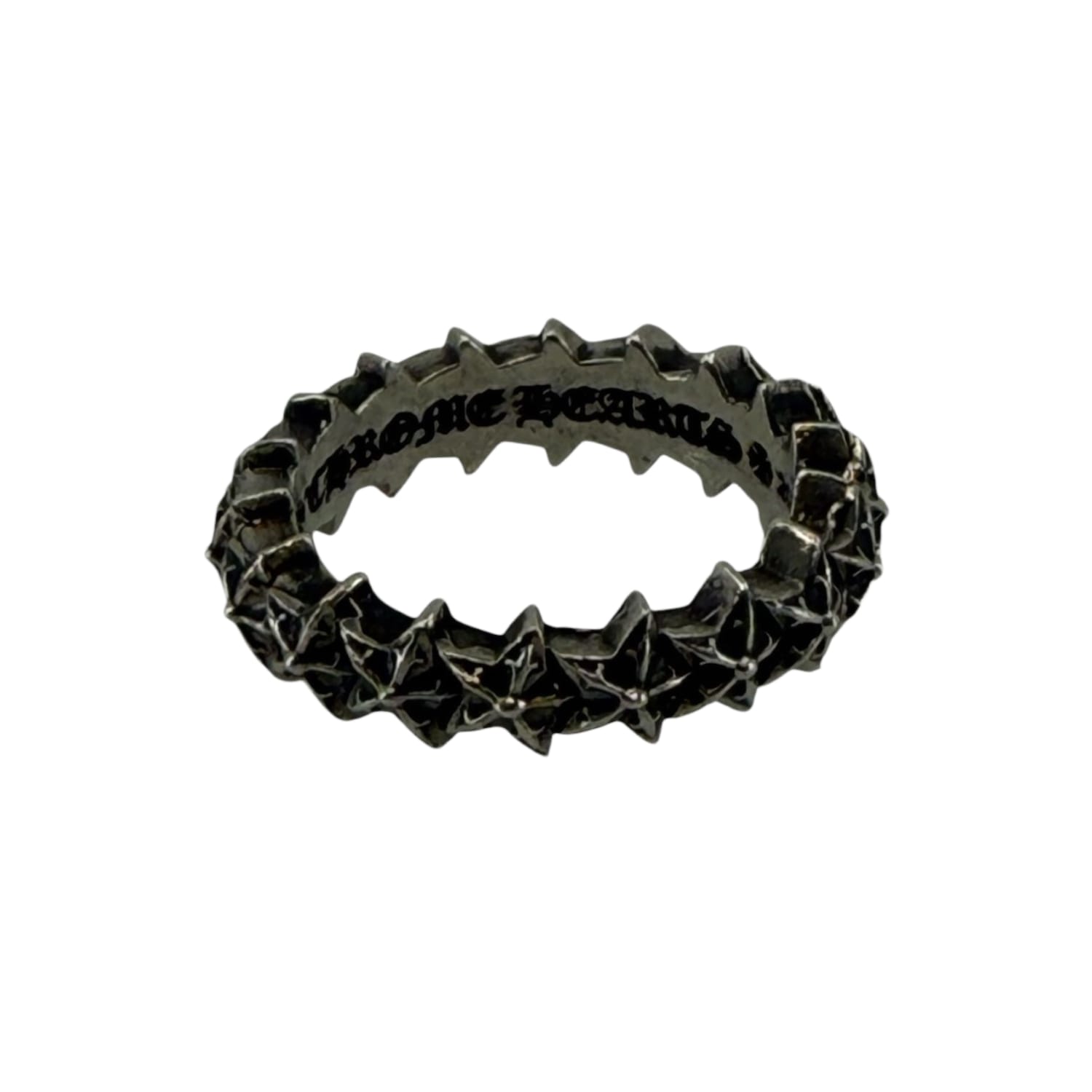 Chrome Hearts Tiny 5 Point Star Band Ring - Size 9