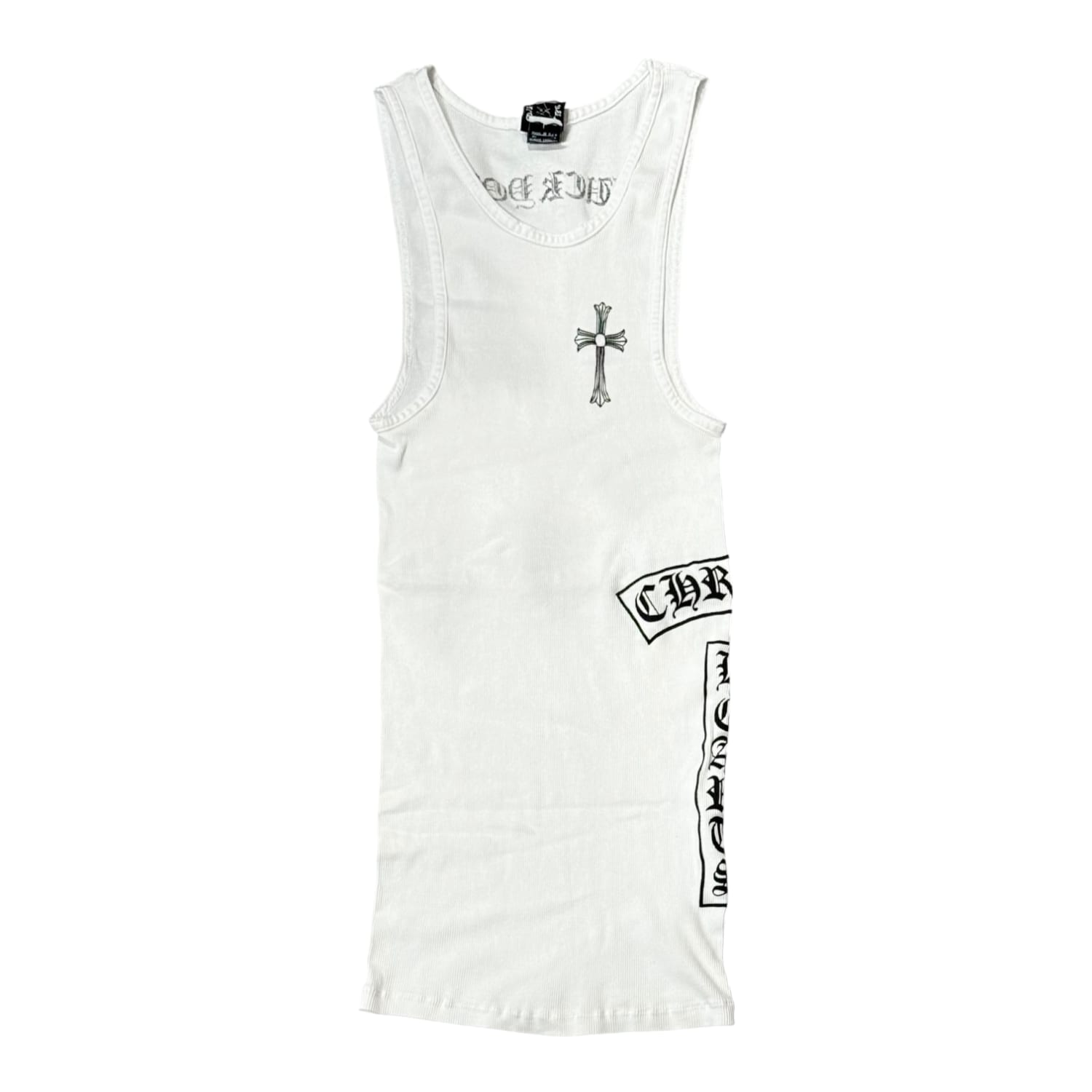 Chrome Hearts Vintage Side T-Bar Cross Tank Top White