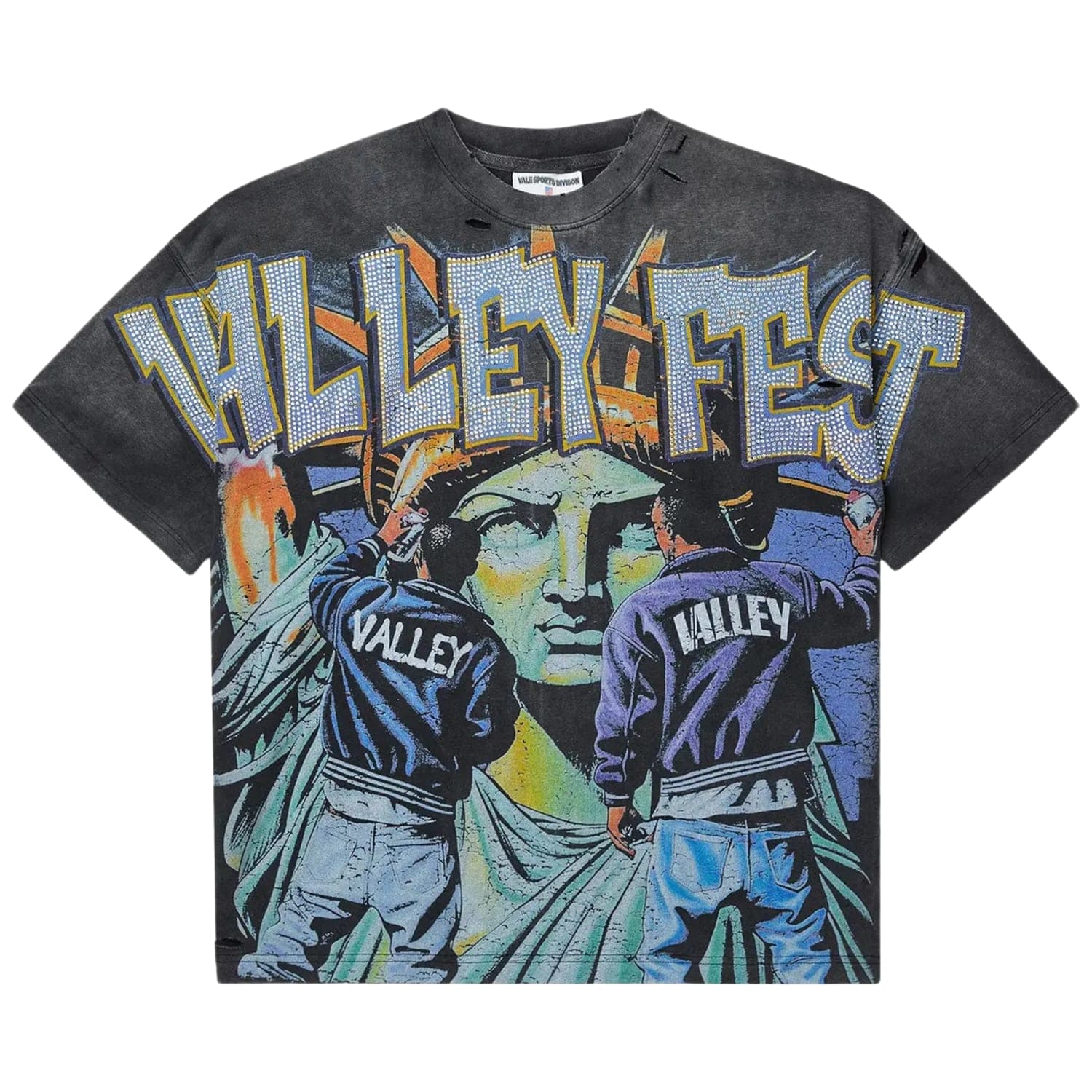 Vale Forever Bling Graffiti Tee 'Black'