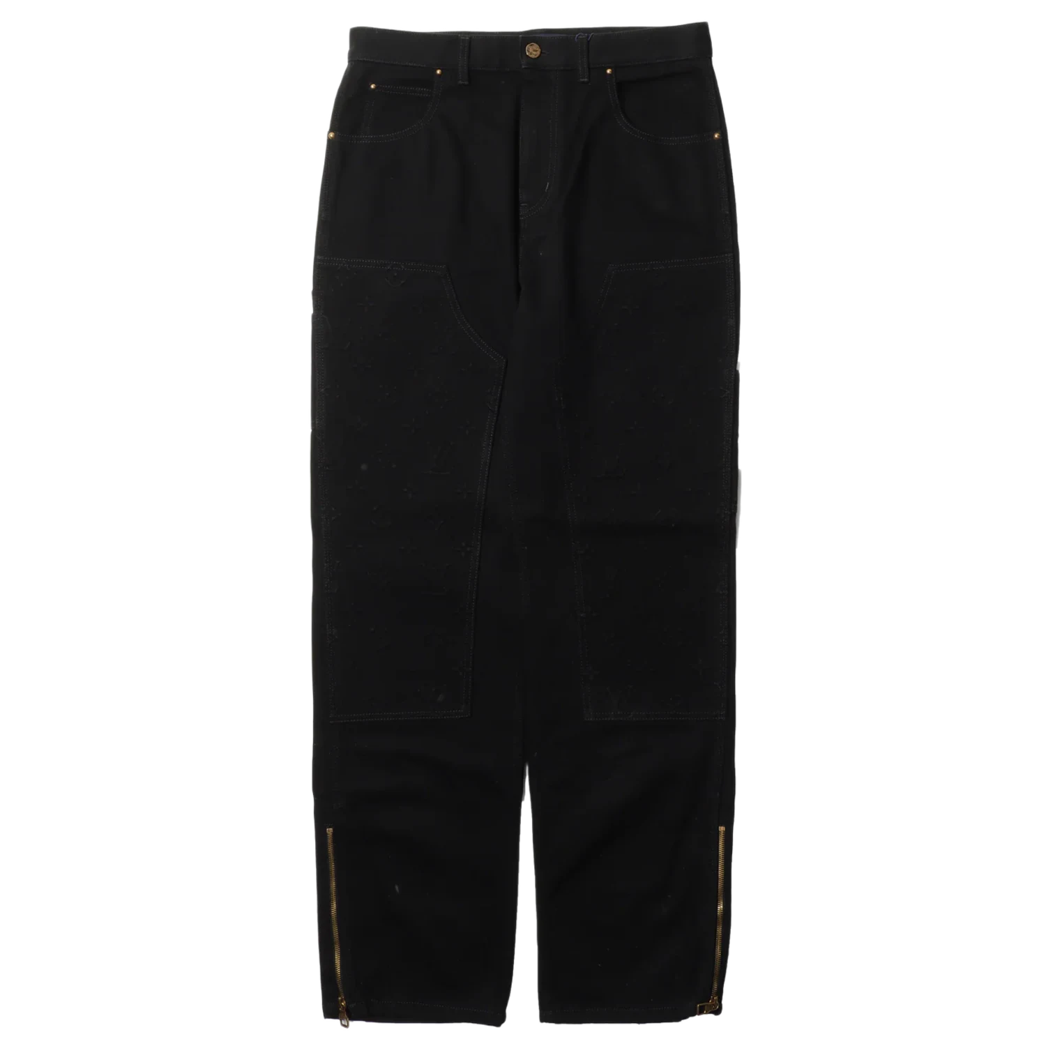 Louis Vuitton Monogram Double Knee Carpenter Pant Black