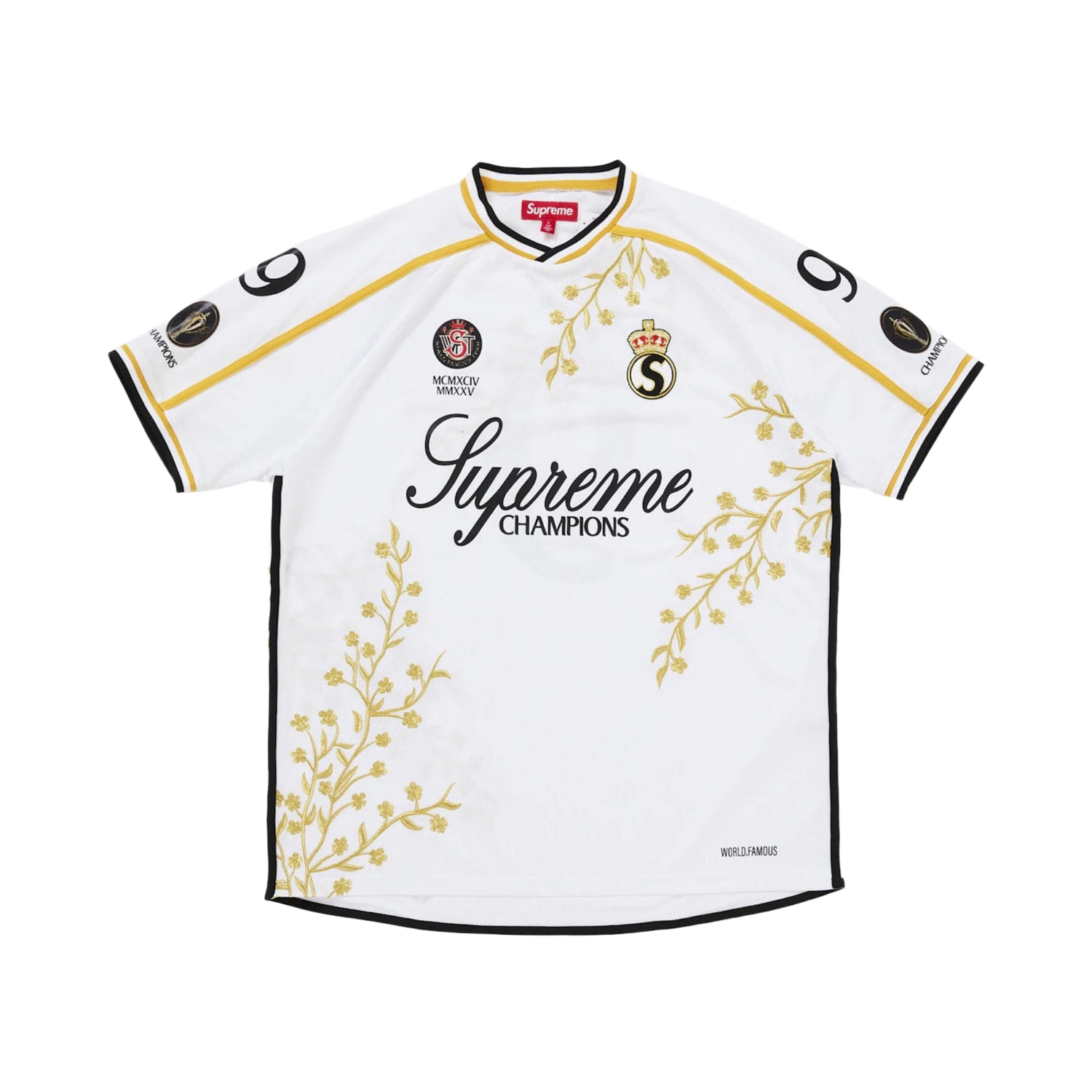 Supreme Floral Soccer Jersey White