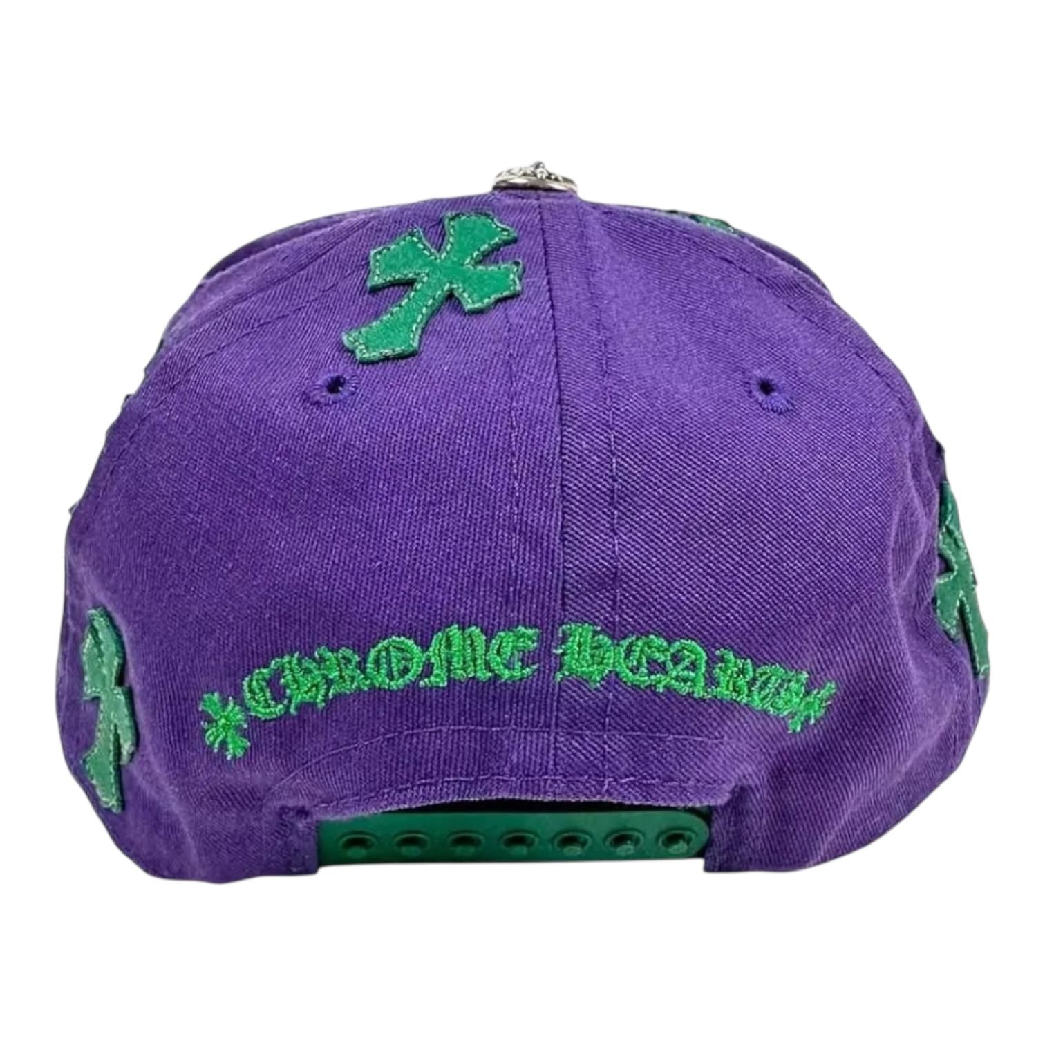 Chrome Hearts Cross Patch Trucker Hat Purple/Green