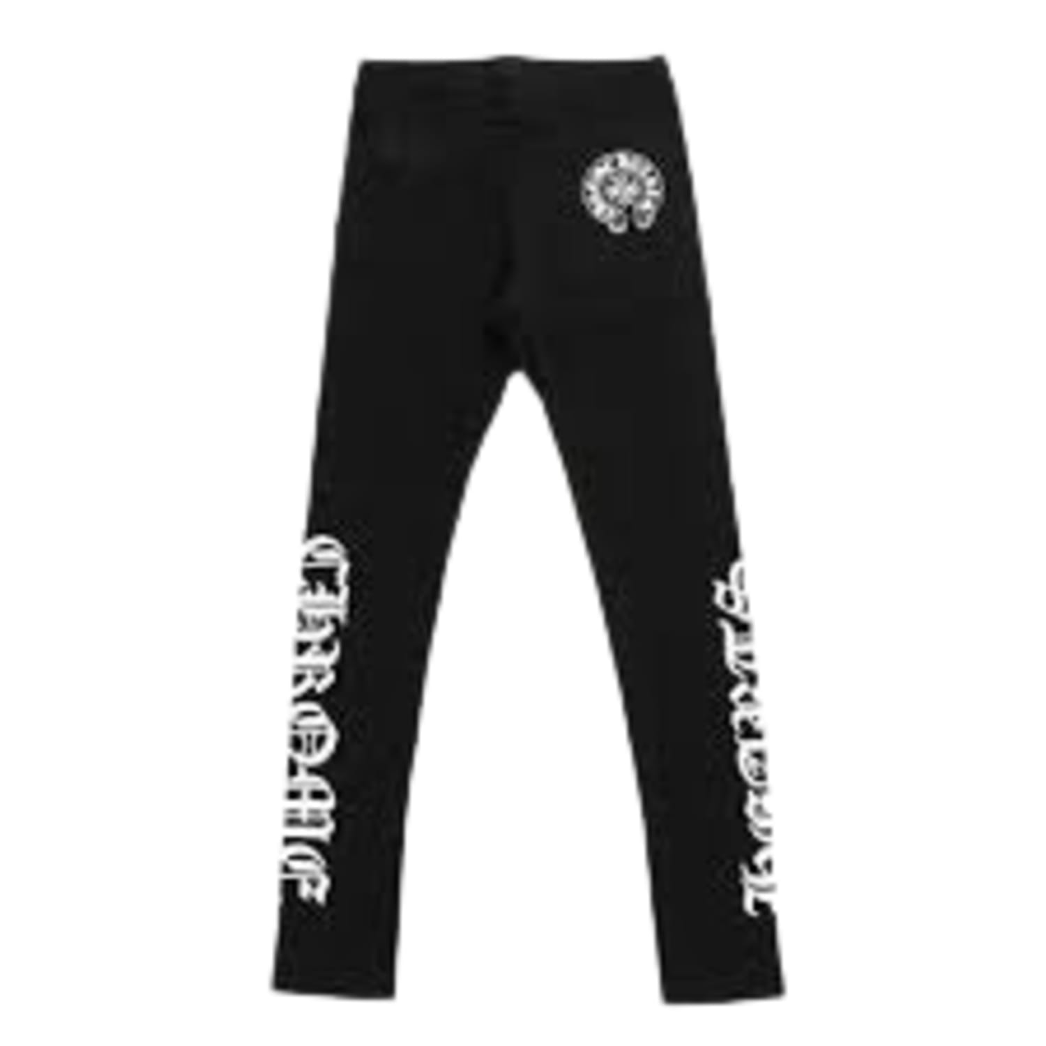 Chrome Hearts Women's Black Horseshoe Leggings