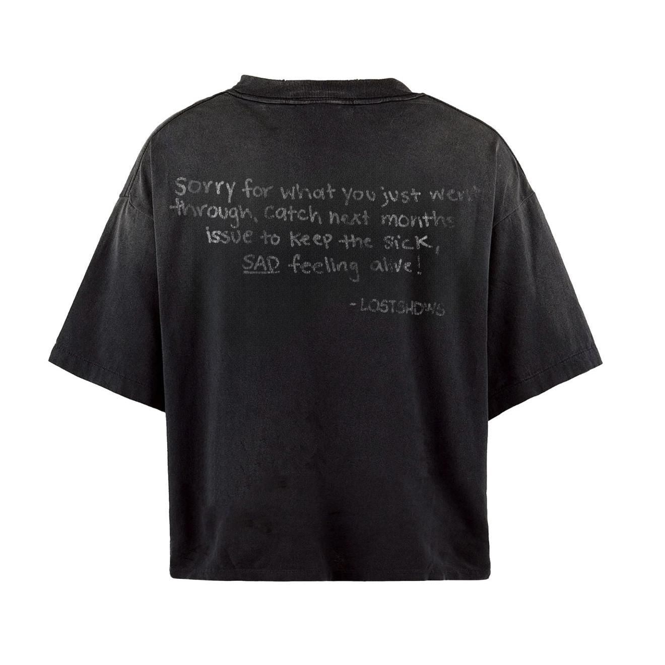 LostShdws Frown T-Shirt Black