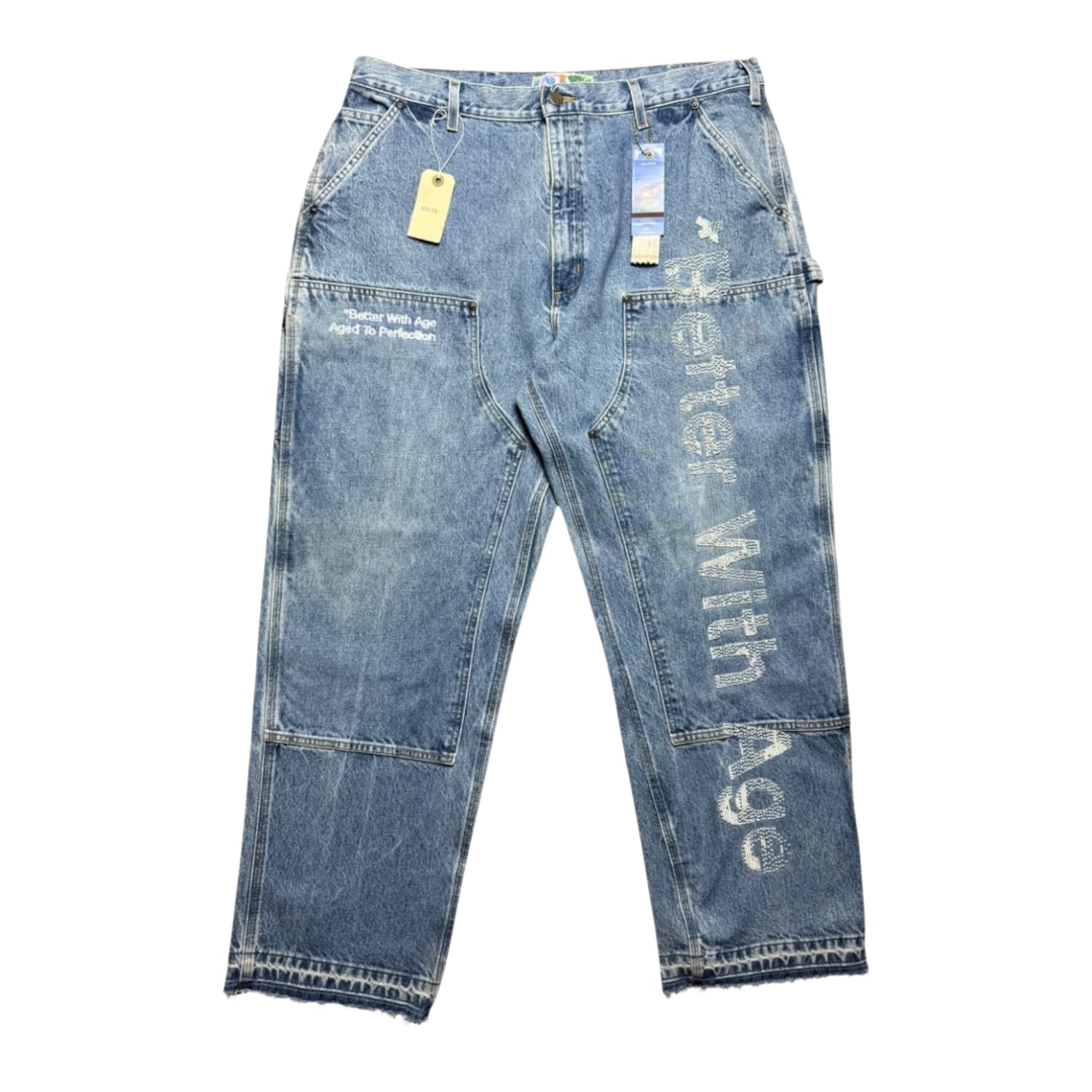 Better With Age Forgot Double Knee Hand-Beaded Trouser