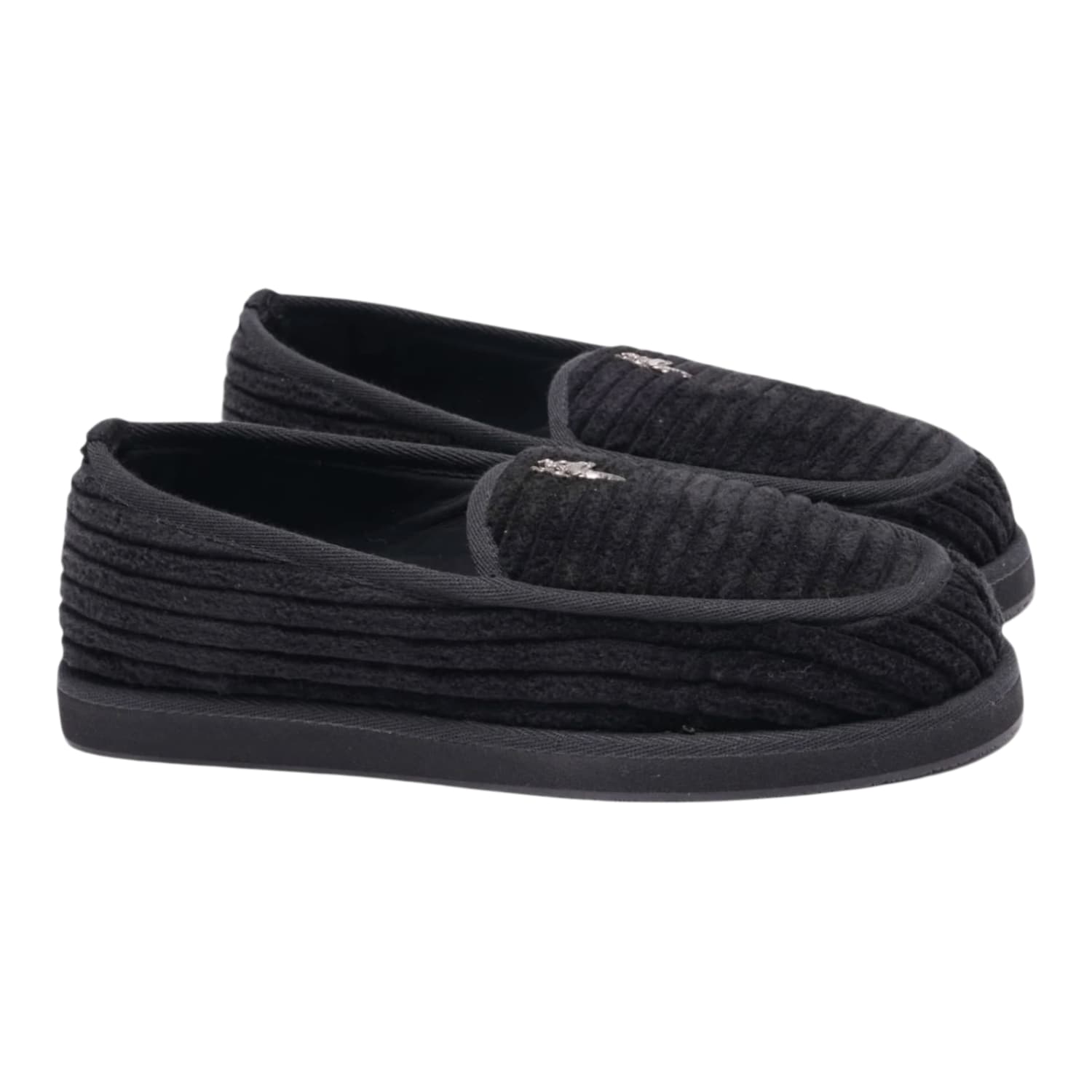 Chrome Hearts Black/Silver Dagger Loafer Slippers