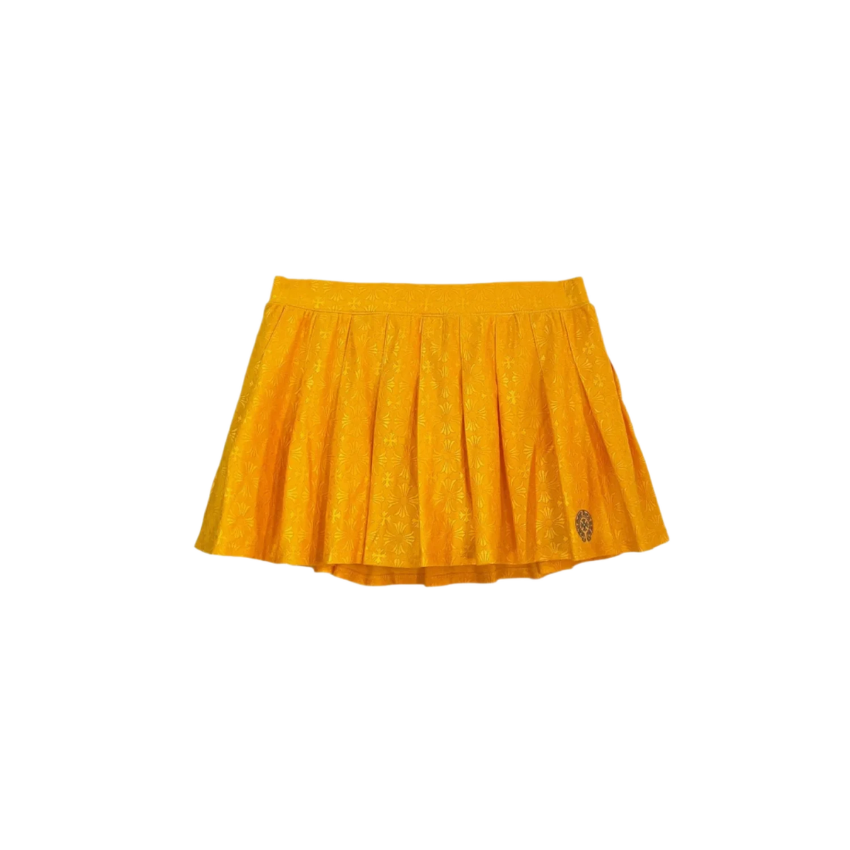 Chrome Hearts Women's Tennis Skirt Yellow