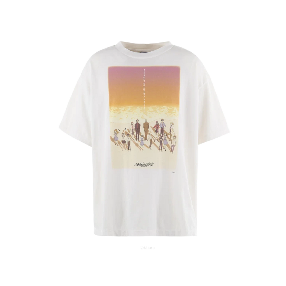 Saint Michael X Evangelion T-shirt White