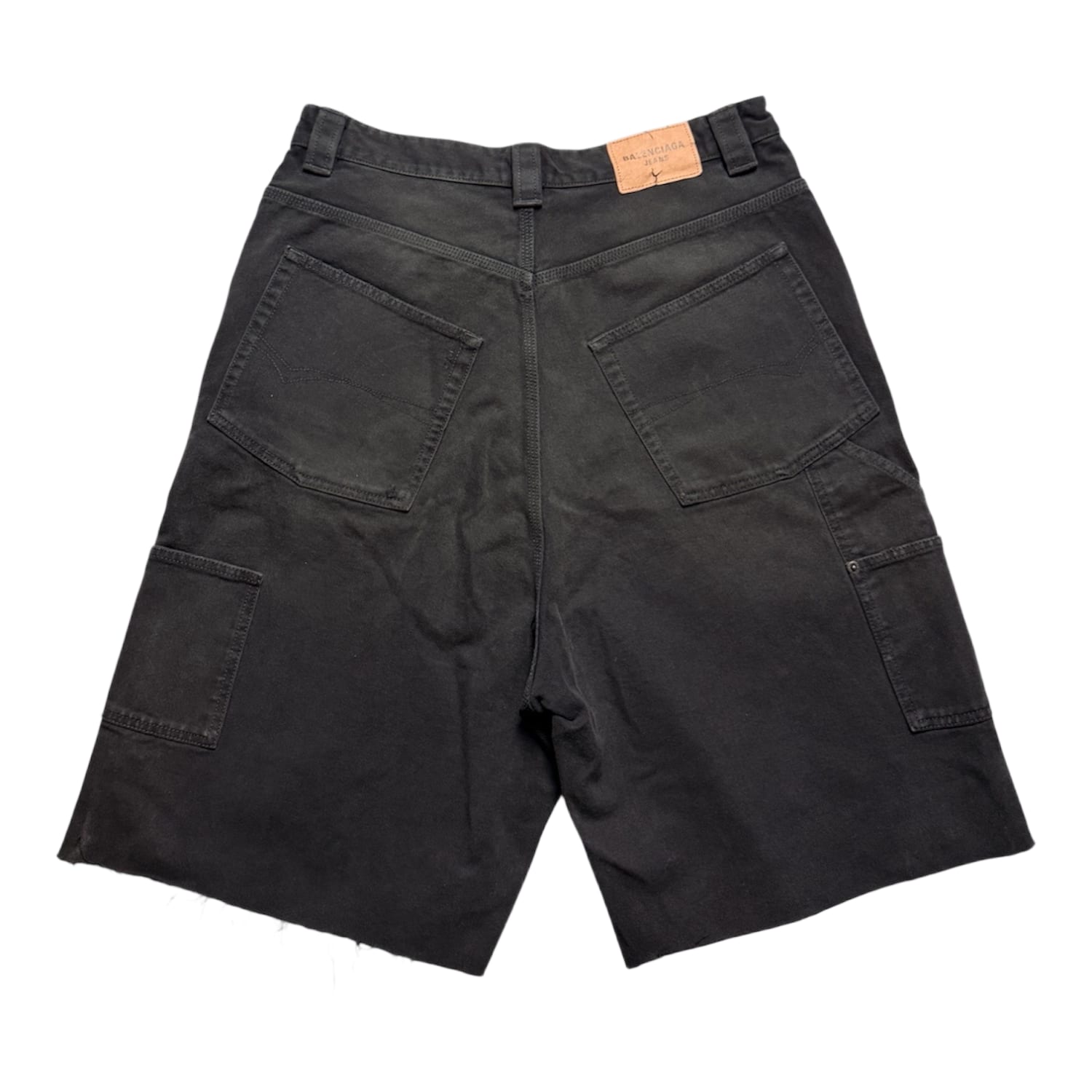 Balenciaga Ripped Off Shorts Black