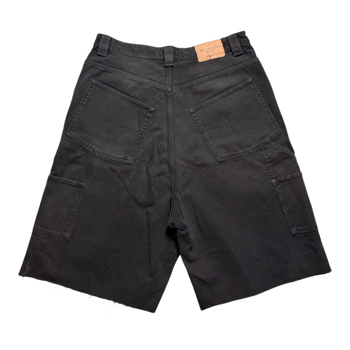 Balenciaga Ripped Off Shorts Black