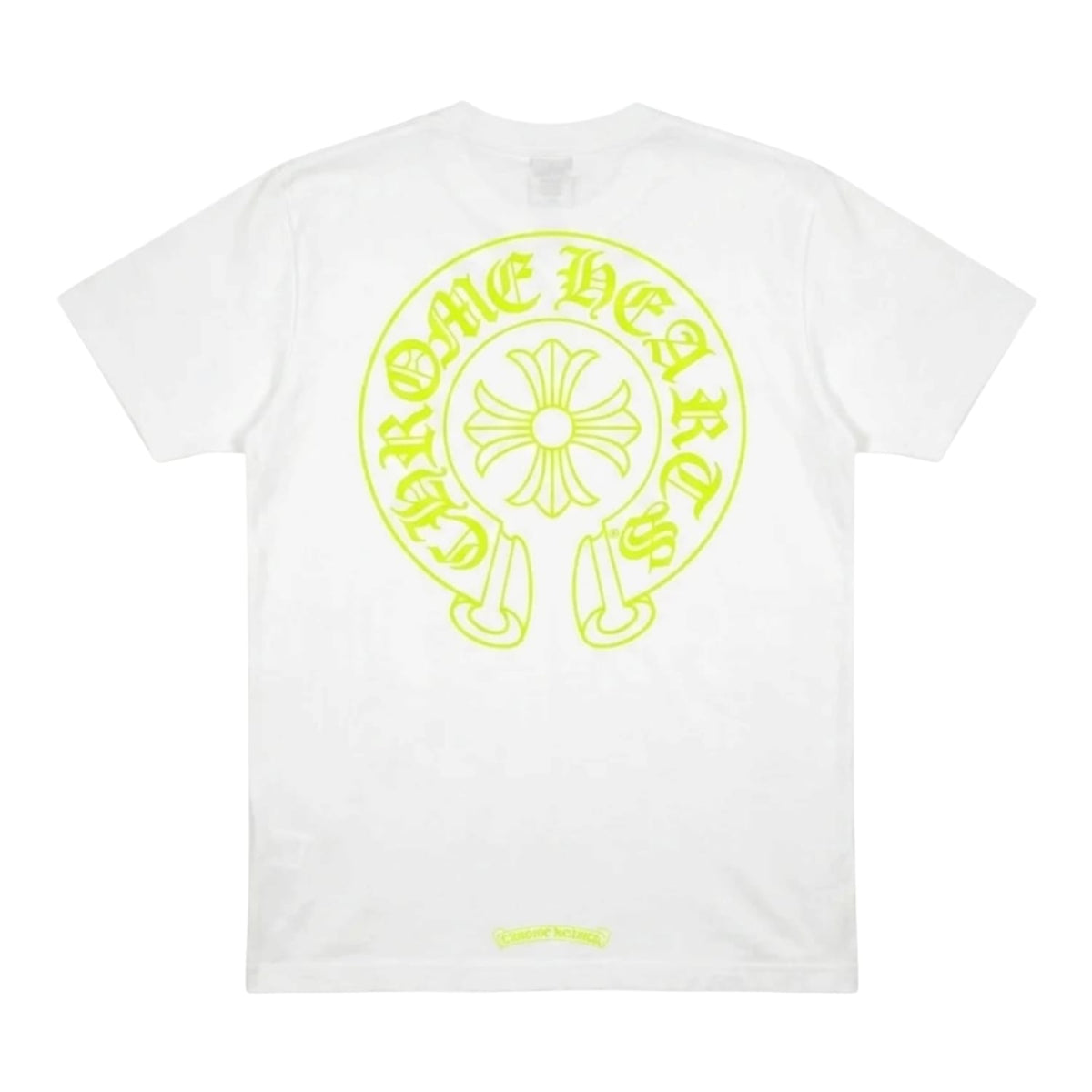 Chrome Hearts Fluorescent Green Horseshoe T-Shirt White