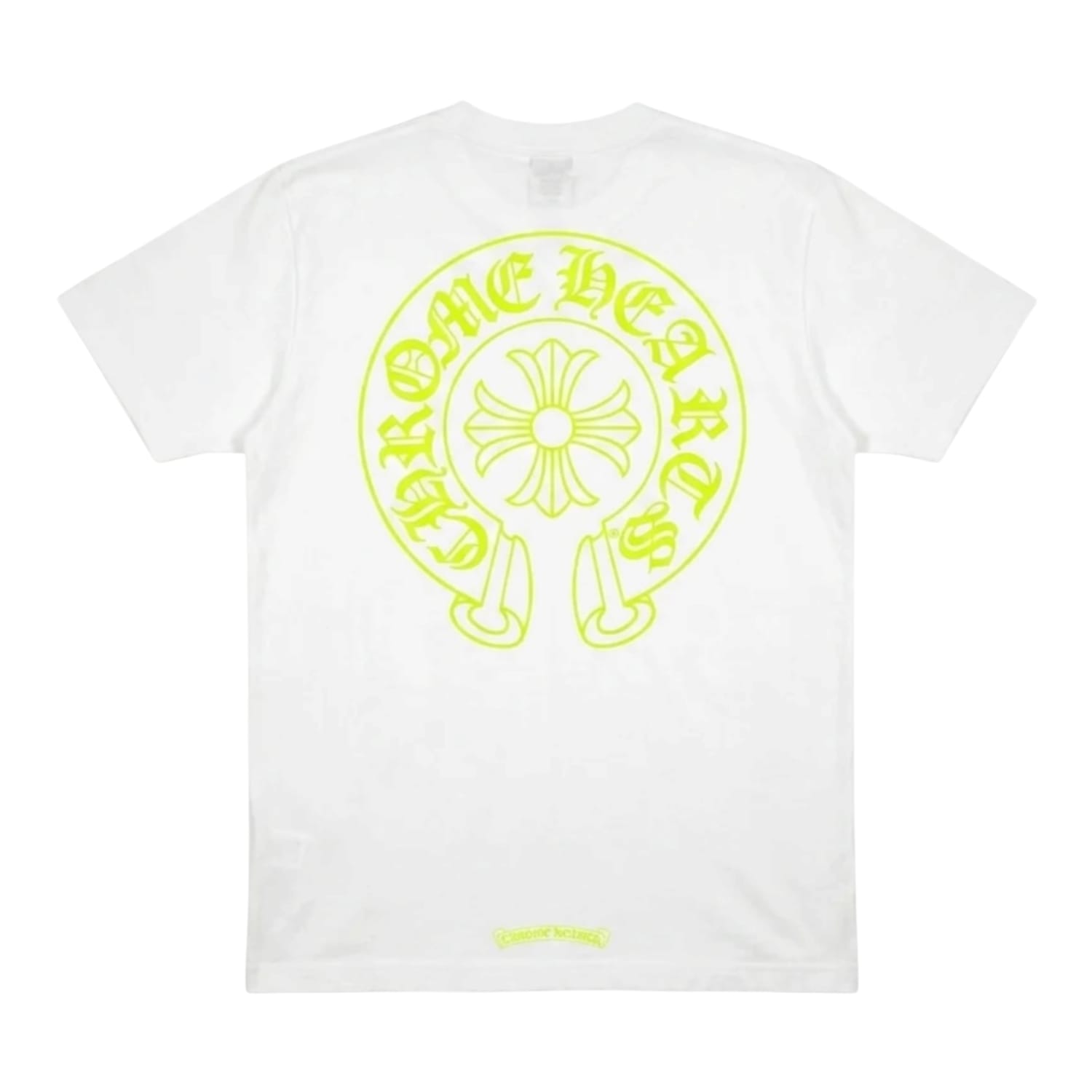 Chrome Hearts Fluorescent Green Horseshoe T-Shirt White