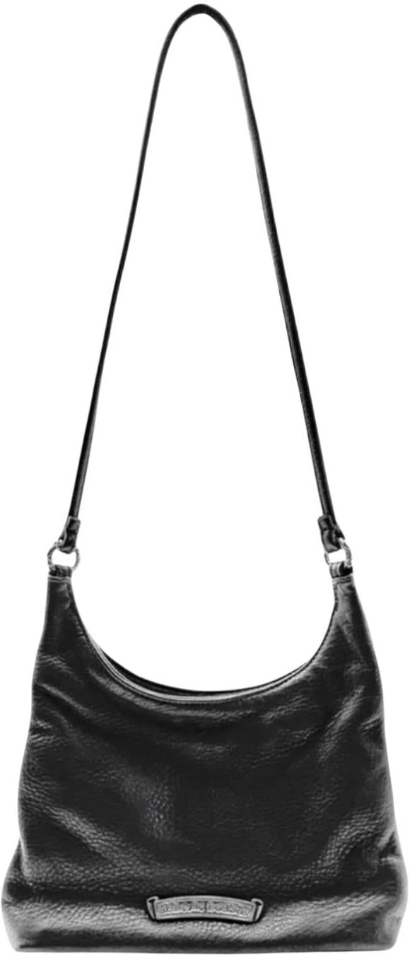 Chrome Hearts VIV Dagger Leather Shoulder Bag Black