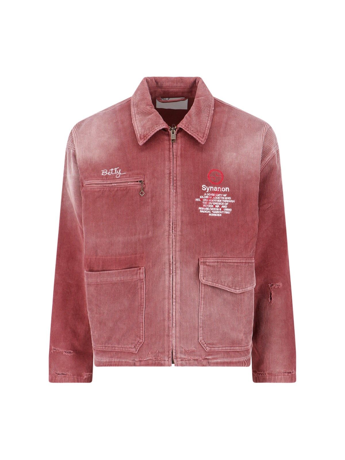 Paly Hollywood Synanon Corduroy Work Jacket Burgundy