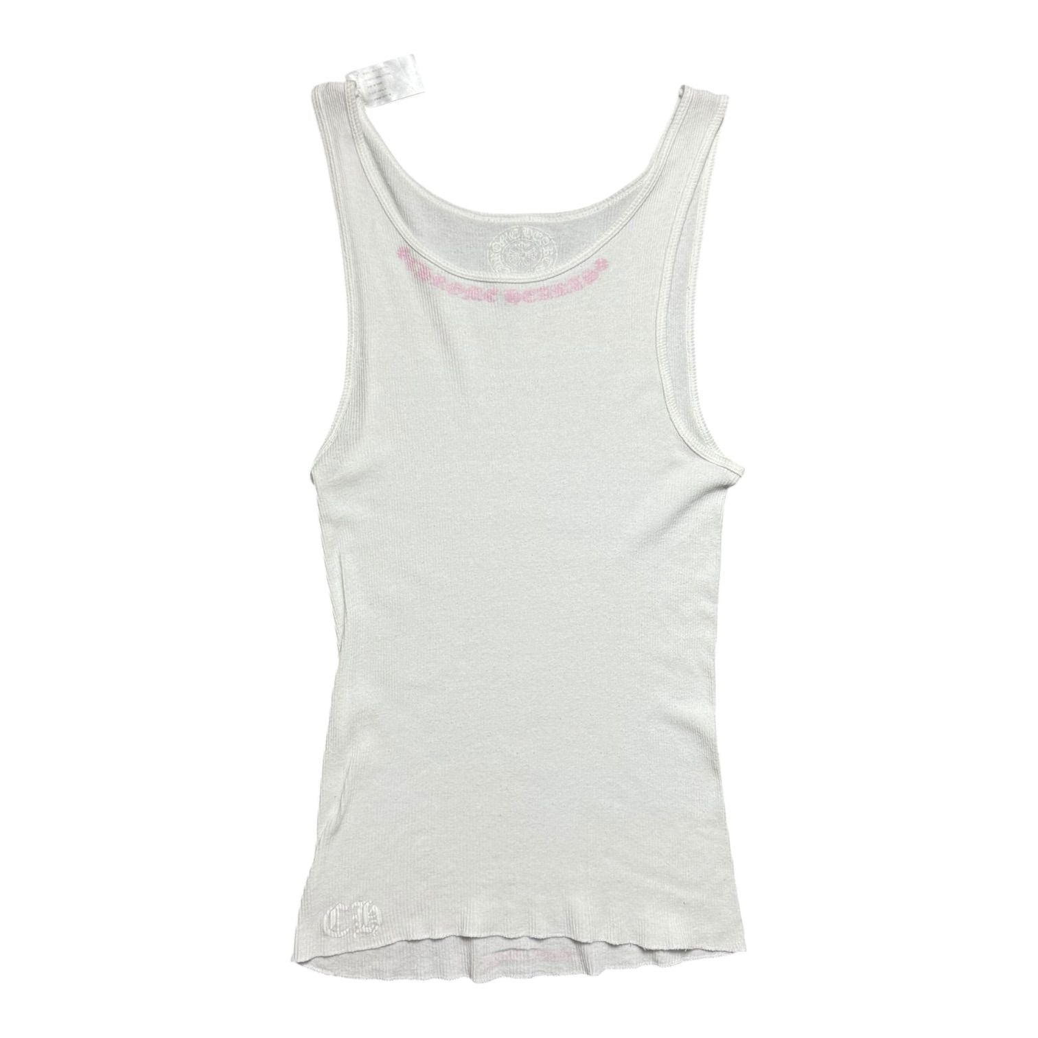 Chrome Hearts Love You Rib Tank White/Pink