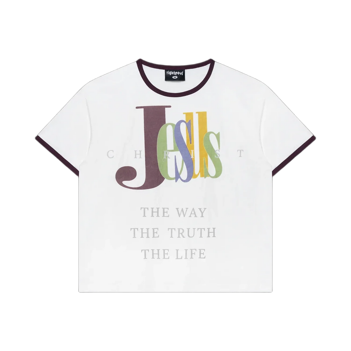 Righteous "The Truth" Ringer Tee White