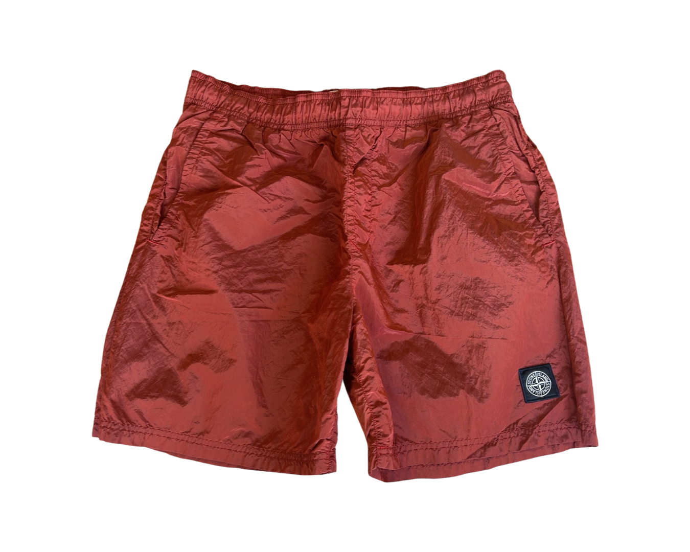 Stone Island Nylon Swim Shorts Red