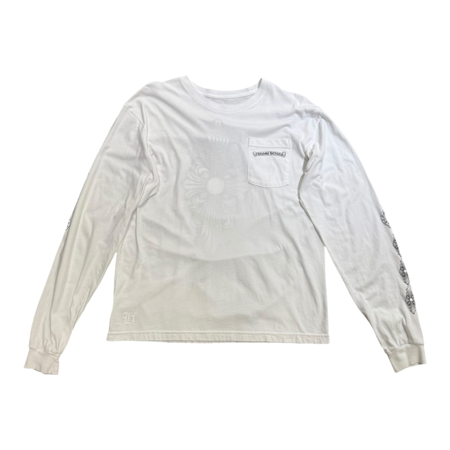 Chrome Hearts Floral Cross L/S T-shirt White