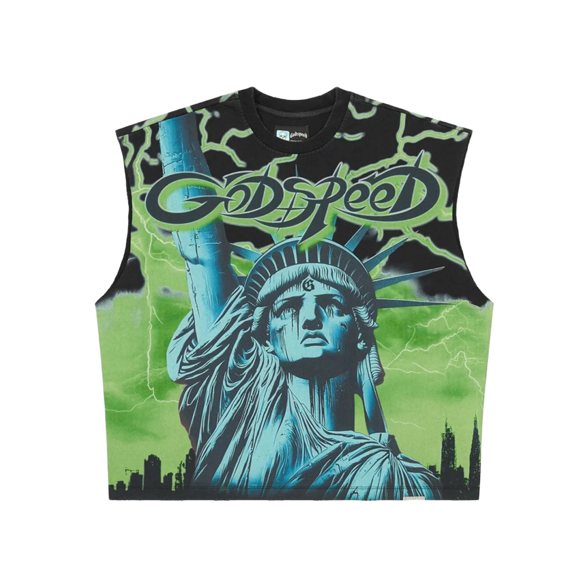 Godspeed Voltage Sleeveless T-shirt Lime