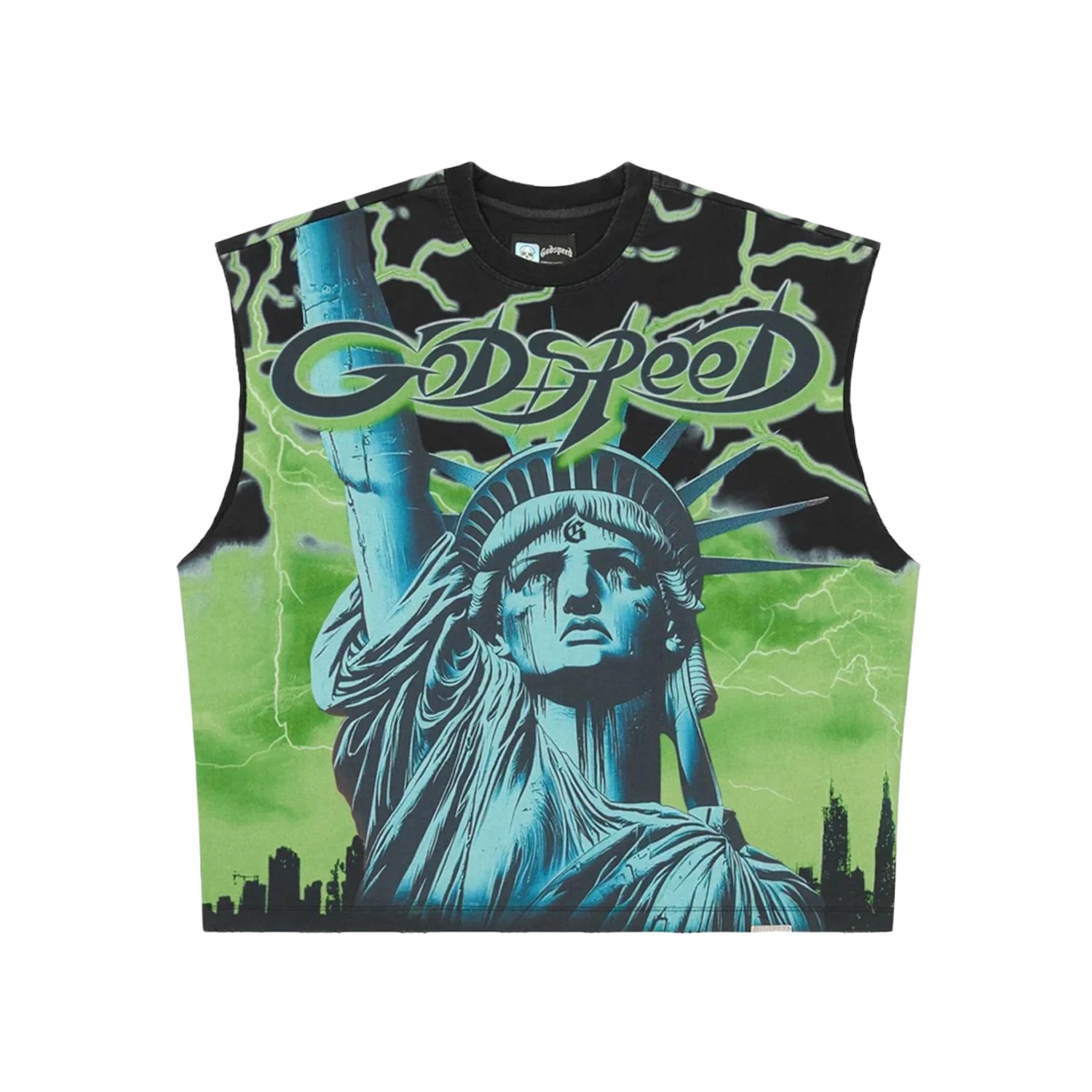 Godspeed Voltage Sleeveless T-shirt Lime