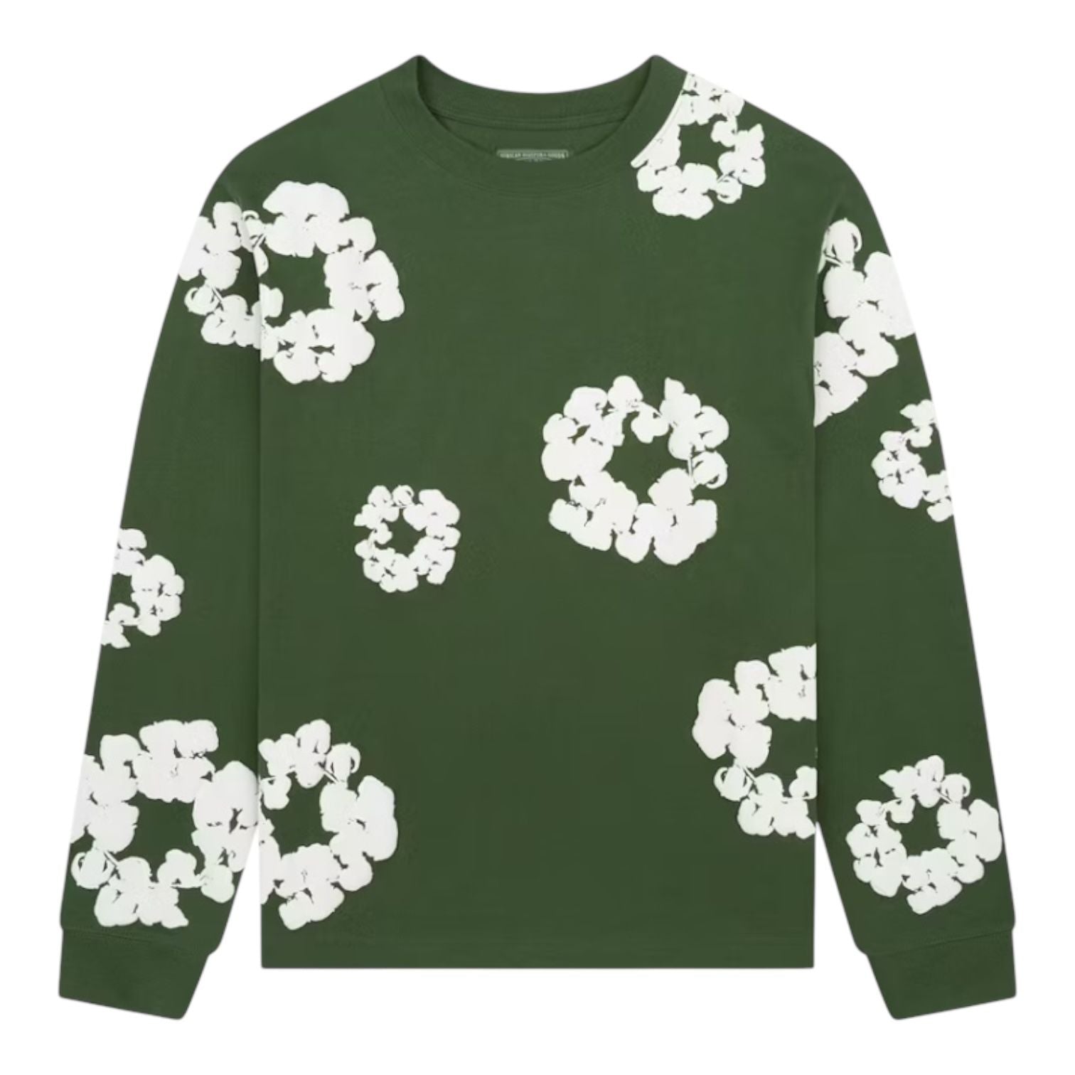 Denim Tears Long Sleeve Cotton Wreath T-shirt Green